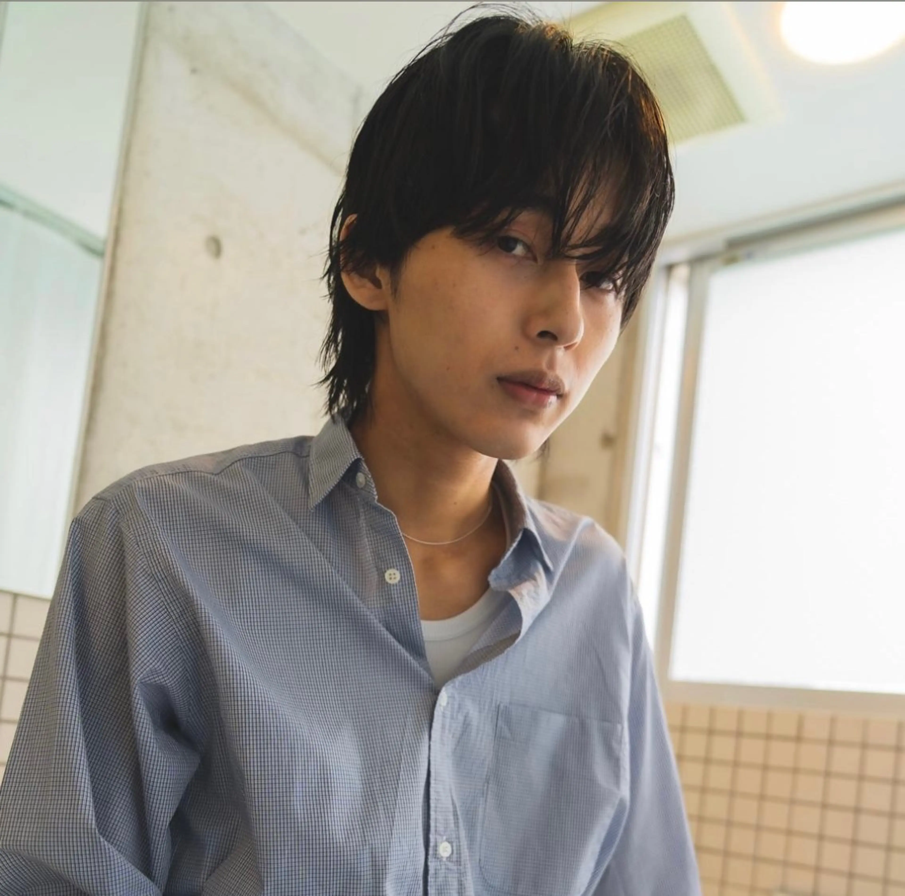 ミディアム メンズ カット トリートメント ヘッドスパ おしゃれパーマ メンズ特化/みーまんのヘアスタイル