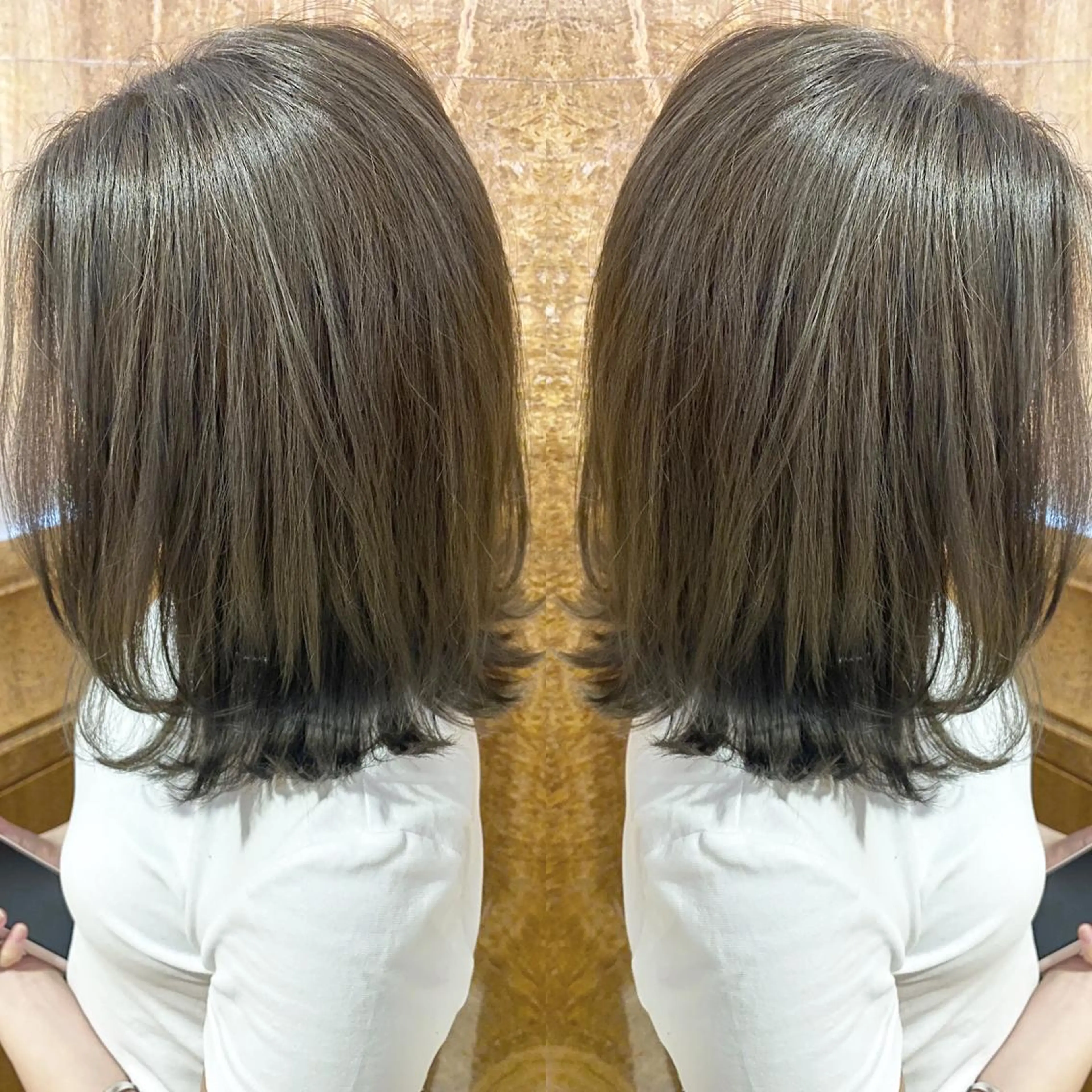 ミディアム カラー ヘアアレンジ ネイル マツエク・マツパ 透明感カラー ハイライトカラー 外国人風カラー ハイライト 外ハネヘア カット ヘアカラー reverie【レヴリー】所属・夜23時まで予約🉑 reverieあきらのその他イメージ