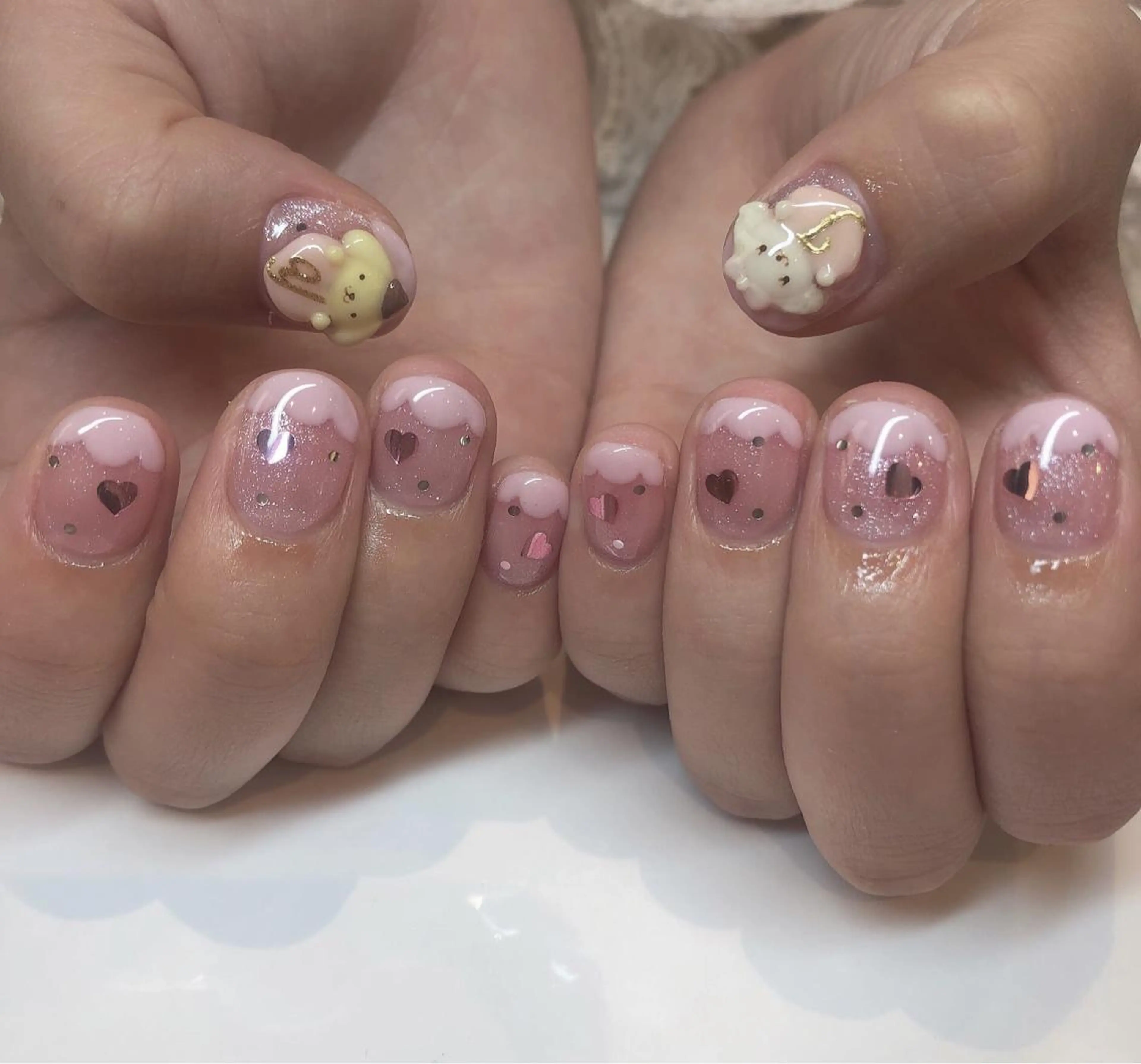 ネイル フレンチネイル 持ち込み ハンドネイル 鶴田୨ৎmaison de NALIのネイルデザイン