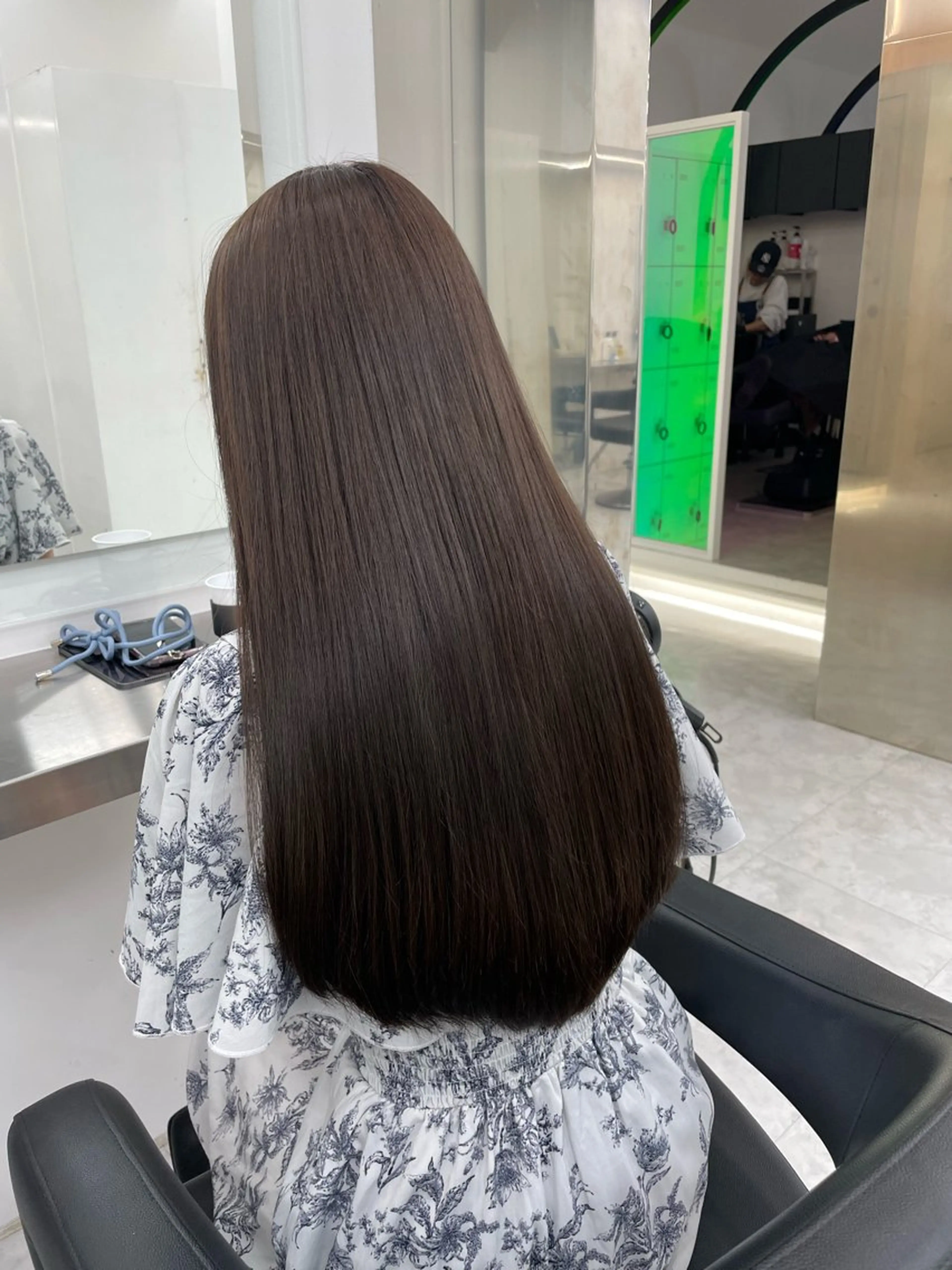 ロング カラー 中韓レイヤー/ ブラウン🤎はやとのヘアスタイル