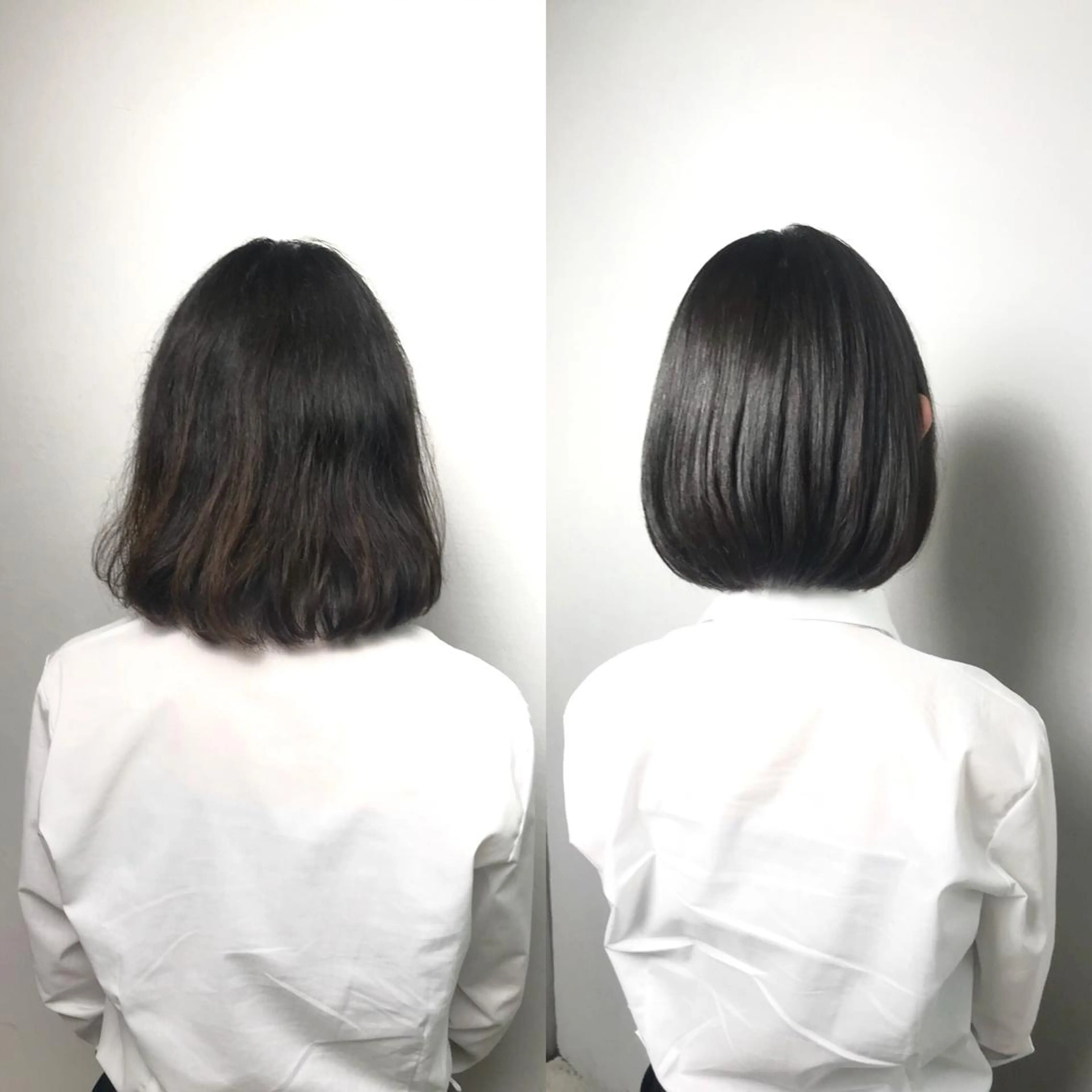 ショート パーマ ボブ ストレートパーマ 岩田菜央 《武蔵小杉》のヘアスタイル