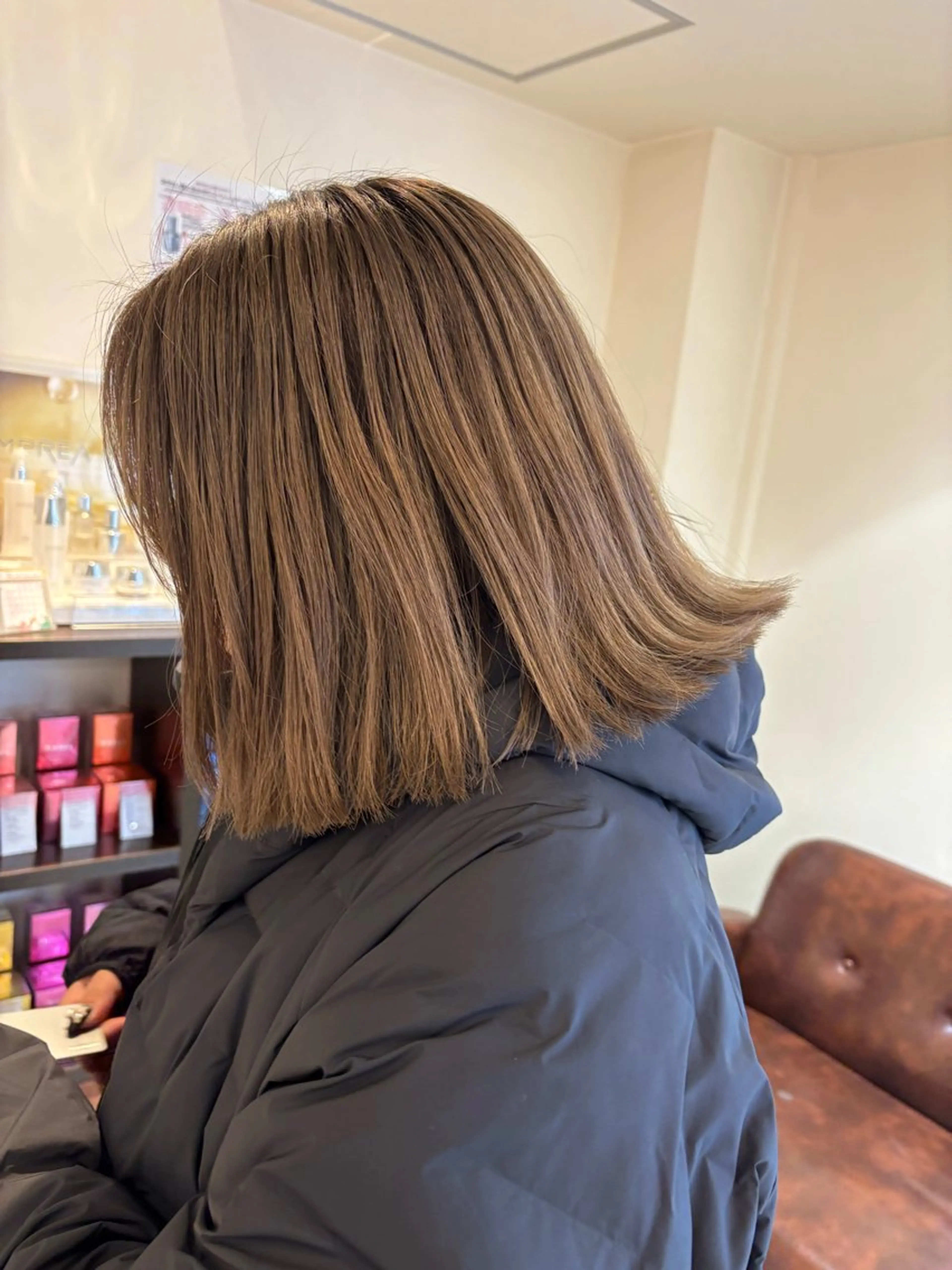 ミディアム カラー grow 真砂店所属・しみず まりかのヘアスタイル