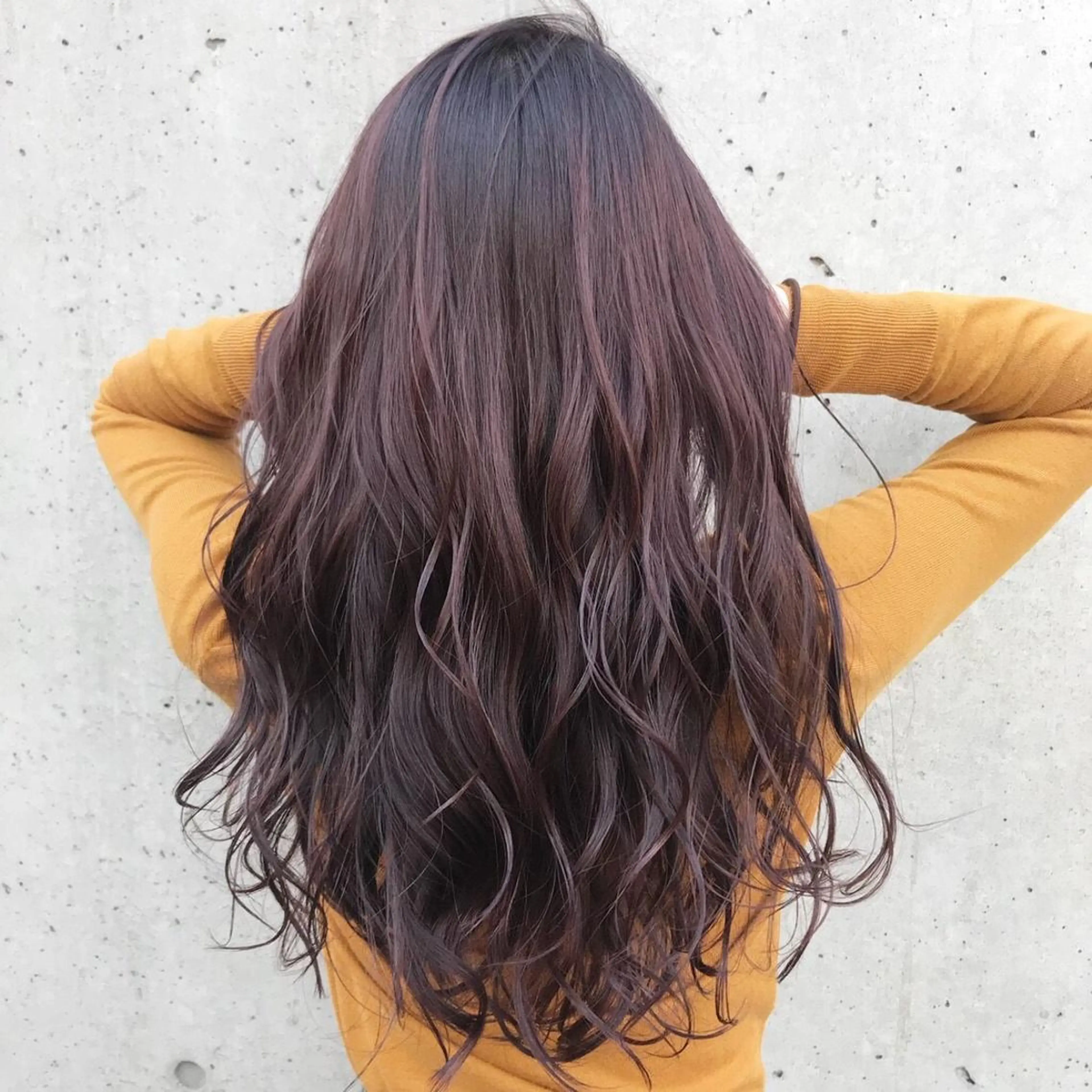 ロング アッシュ 外国人風カラー ハイライト カット ヘアカラー トリートメント Toiro 中目黒のヘアスタイル