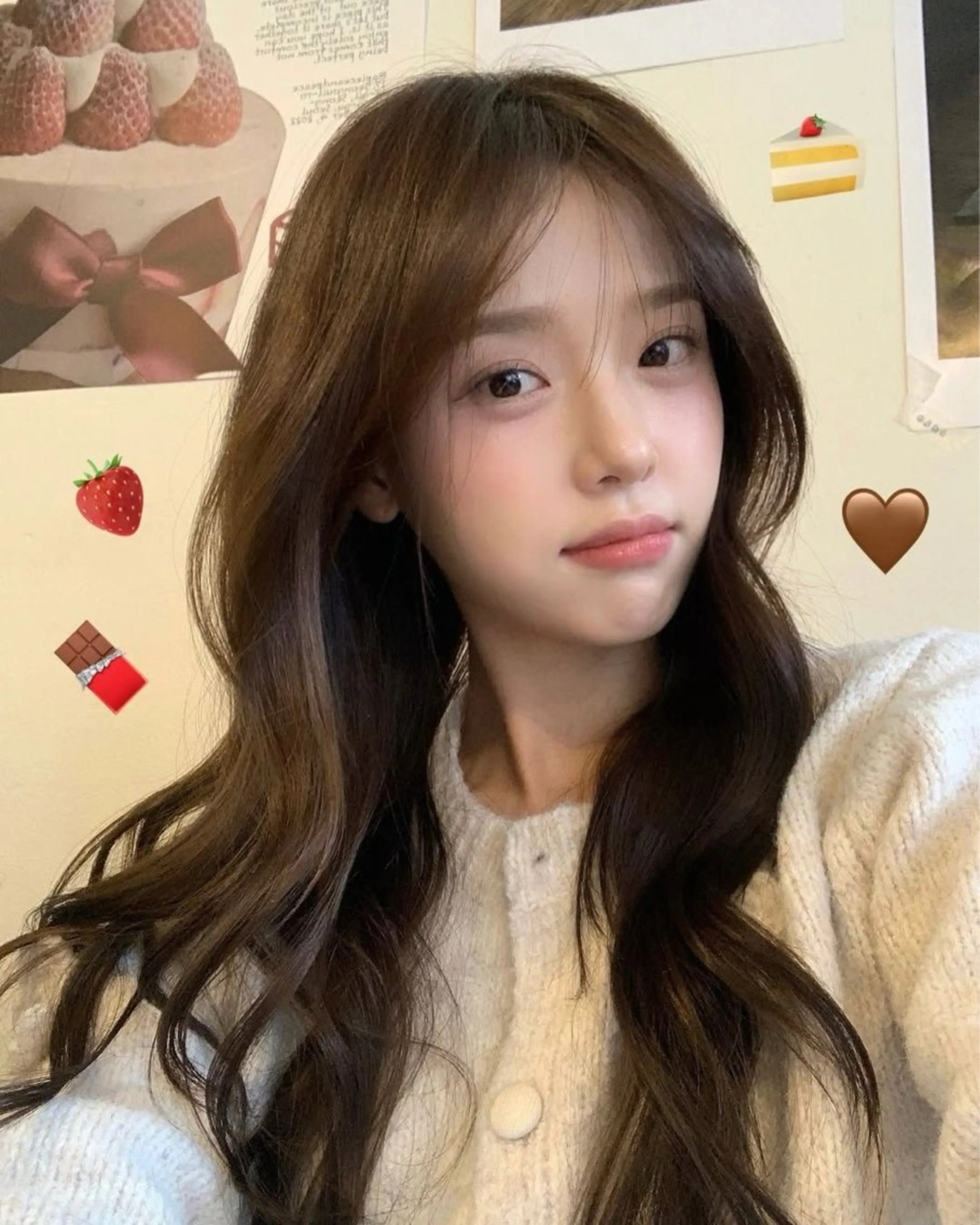 ロング カラー カット ヘアカラー トリートメント 莉乃/縮毛矯正/髪質 改善/艶カラーのヘアスタイル