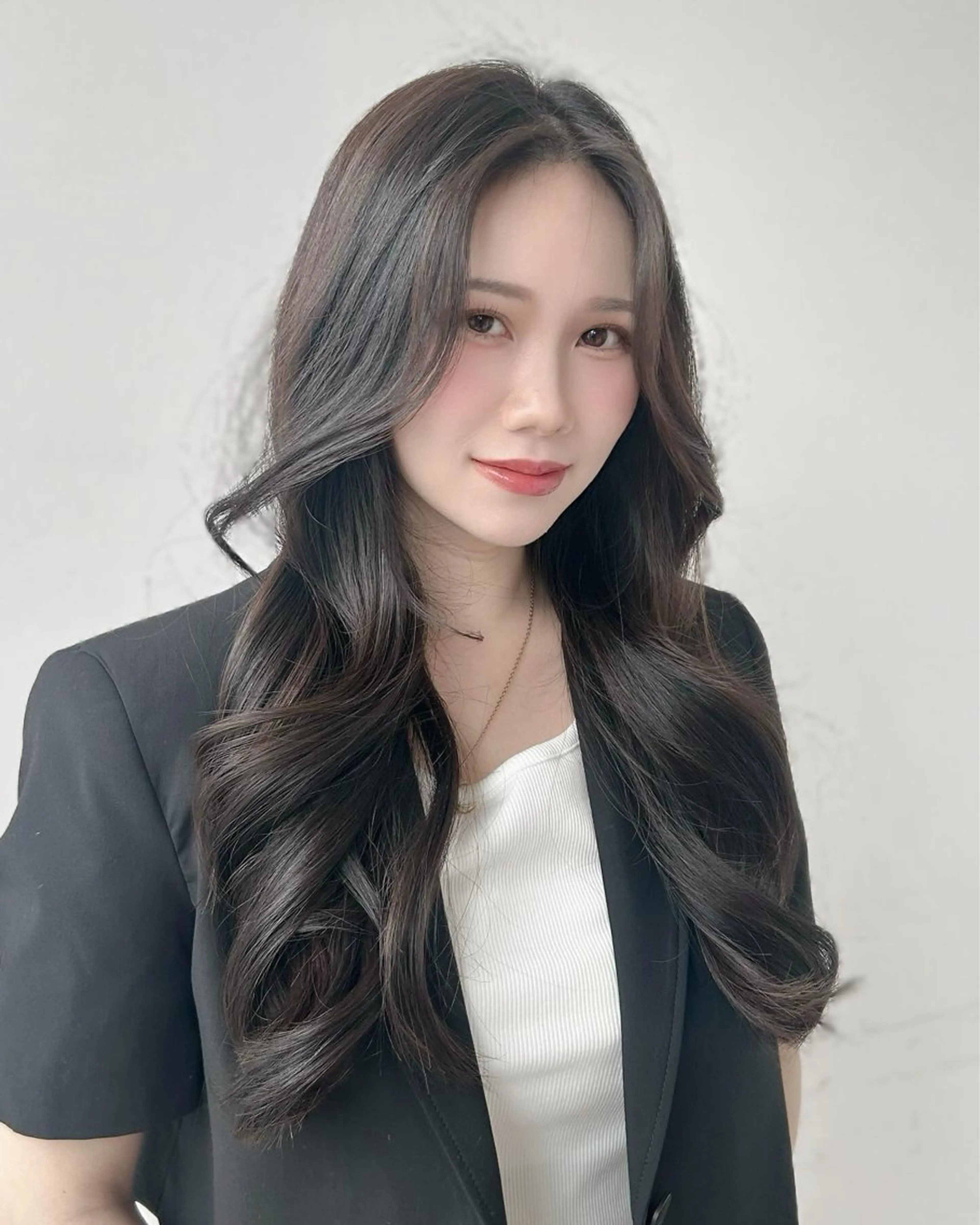 ロング カット ヘアカラー トリートメント 🎀大竹美侑／顔まわ りカット／レイヤーのヘアスタイル