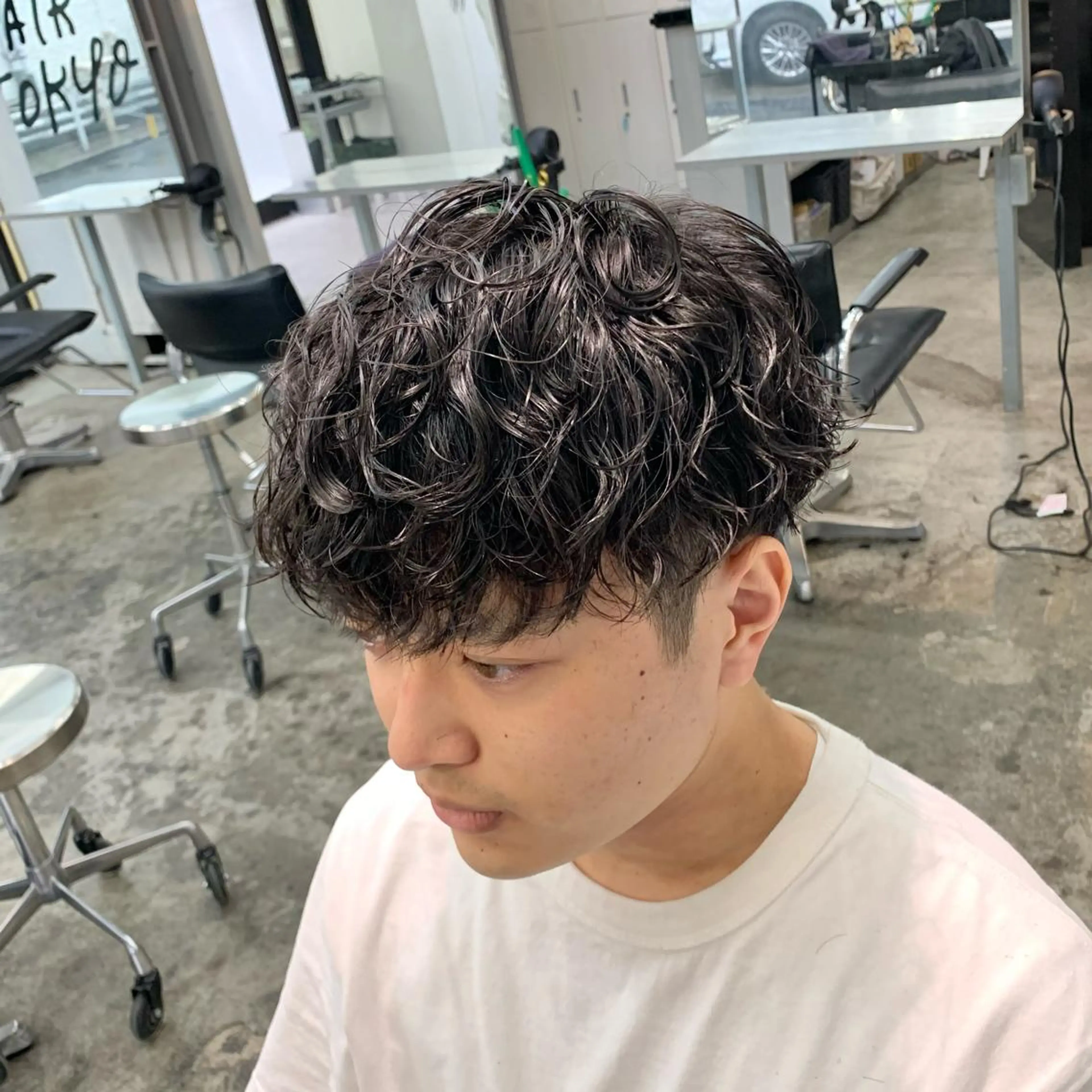 ショート パーマ メンズ マッシュ カット パーマ メンズ特化美容師/ 藤戸 椋のヘアスタイル