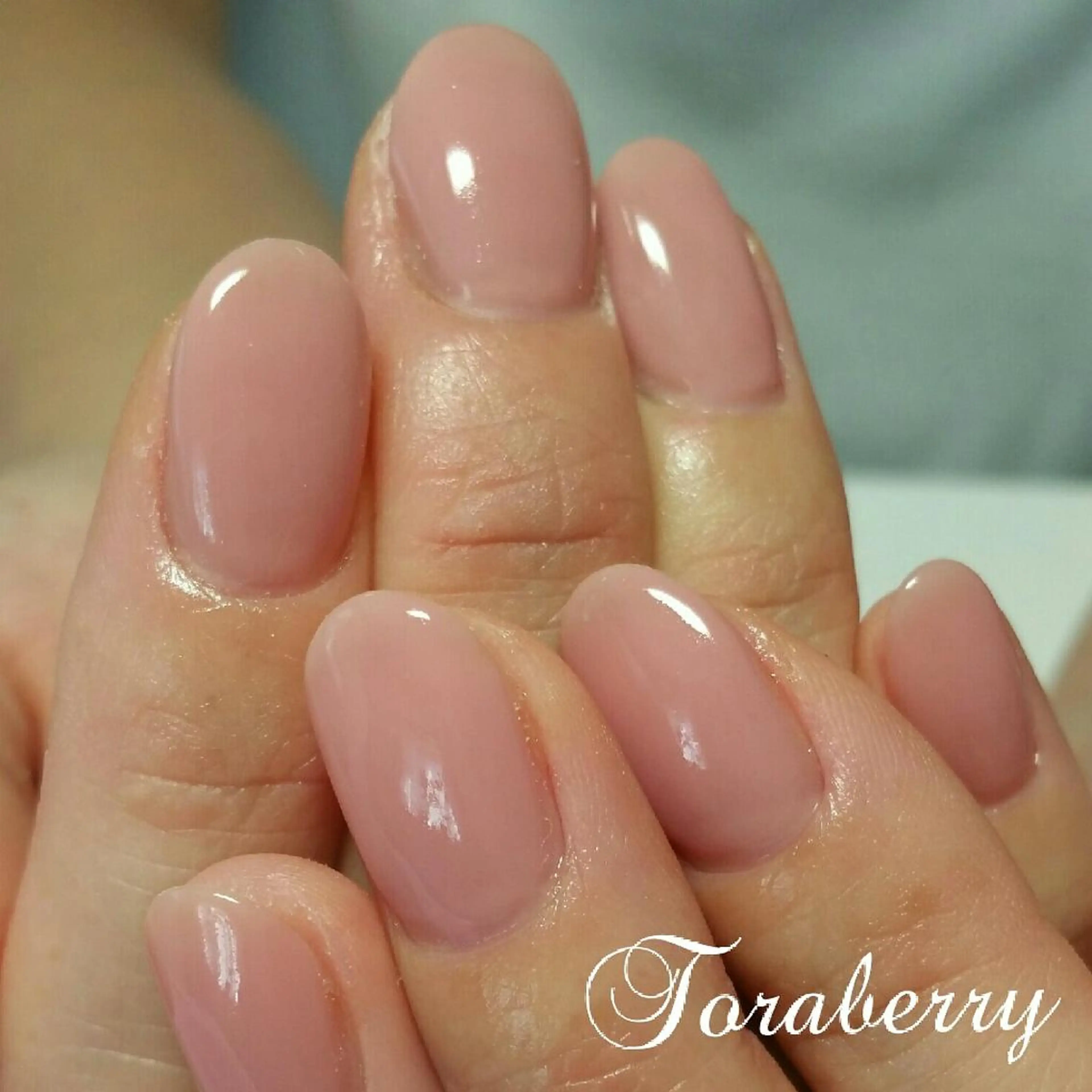 ネイル ピンク ピンクベージュ ハンドネイル ネイリスト なつみのネイルデザイン