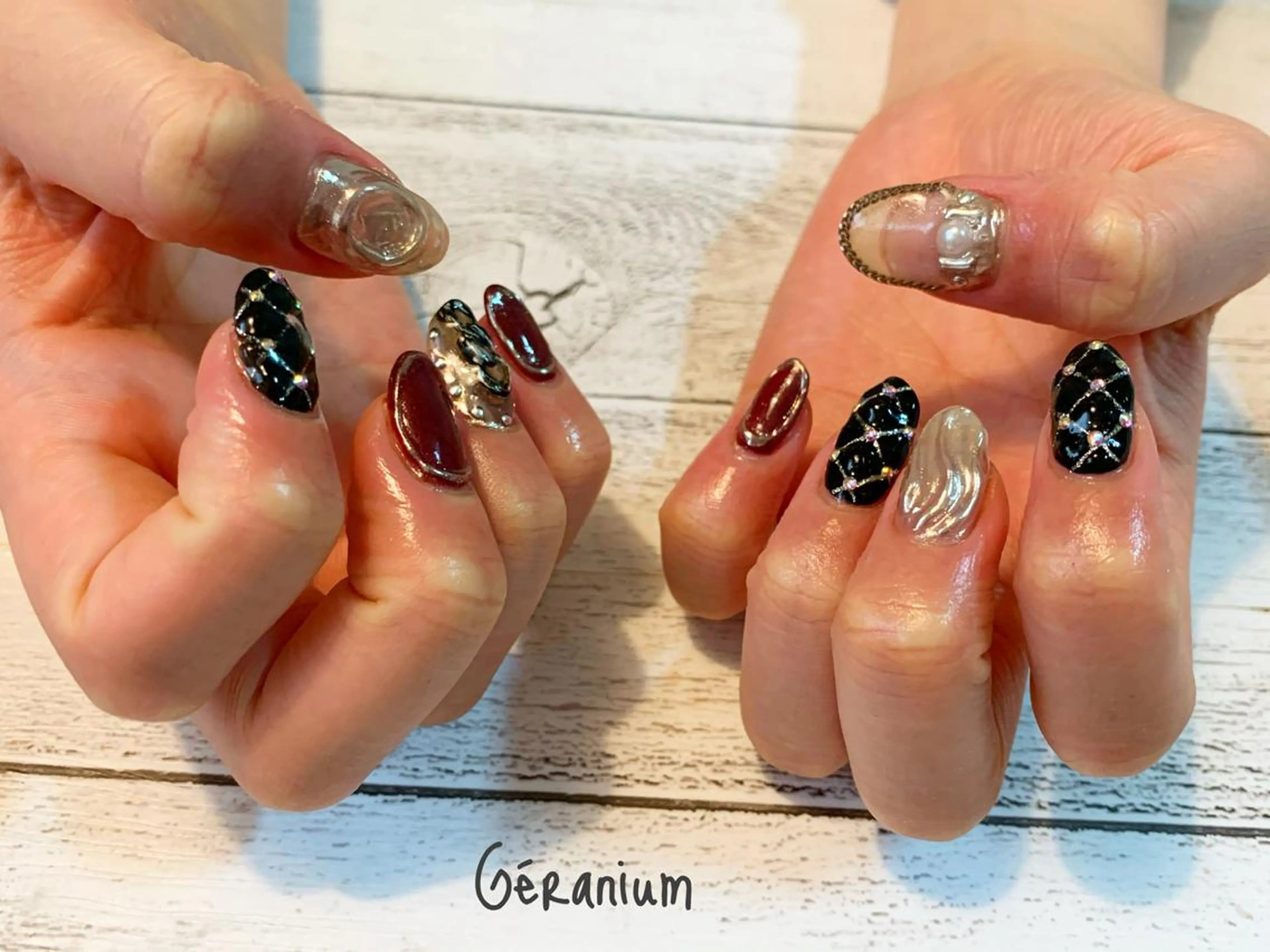 ネイル ハンドネイル GéRanium Harukaのネイルデザイン