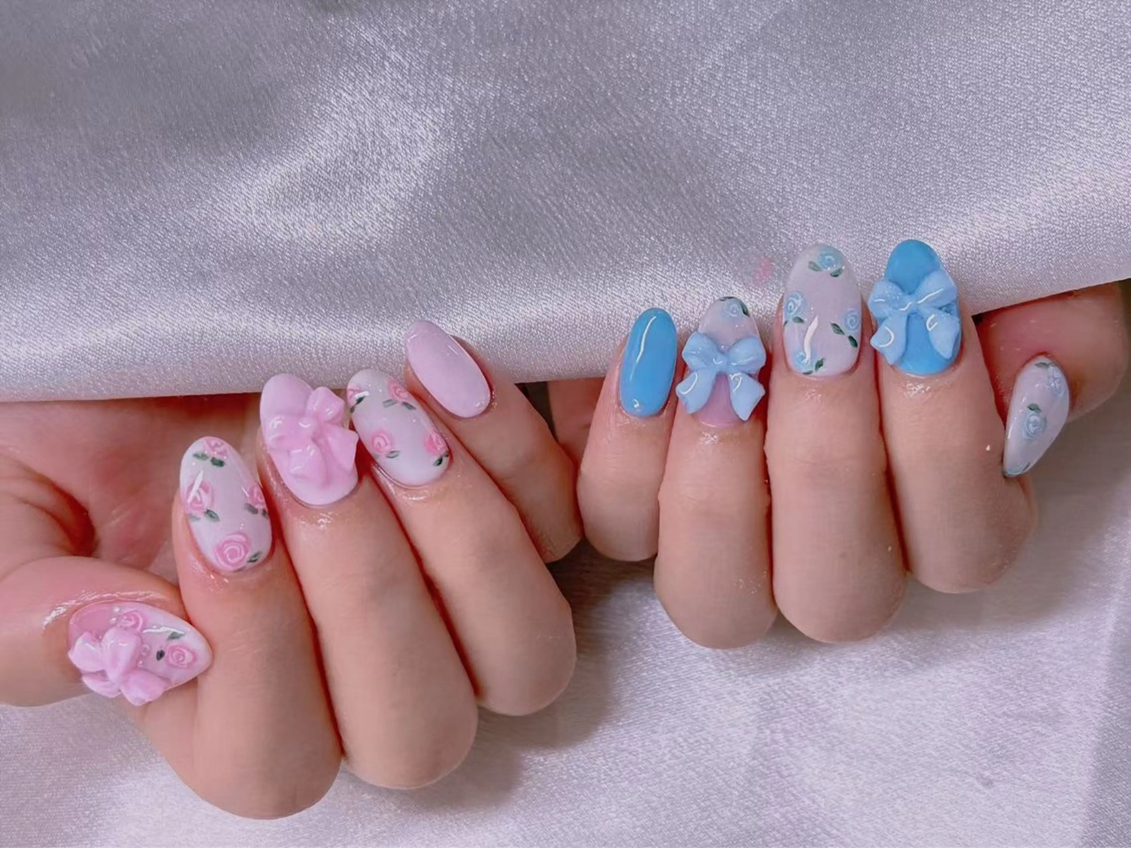 ネイル チークネイル フレンチネイル ジェルネイル ハート ホログラムネイル ハンドネイル 美爪パラジェル導入店 Sunnilyのネイルデザイン