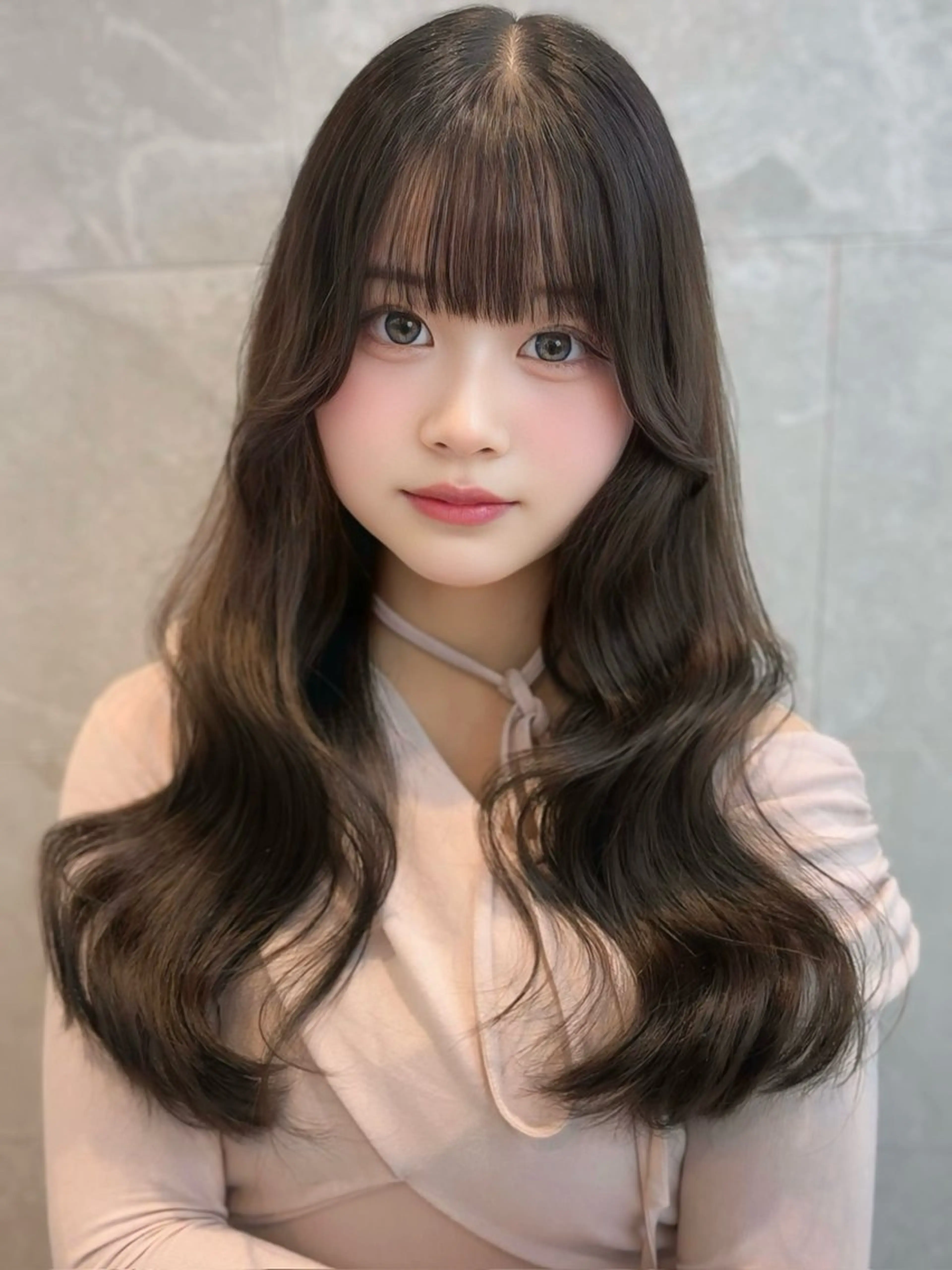 ロング カラー ヘアアレンジ ベージュカラー 黒髪 ブリーチ ブルーカラー ブルーブラック ️🫧中島遼香🫧 Ess🪽髪質改善のヘアスタイル