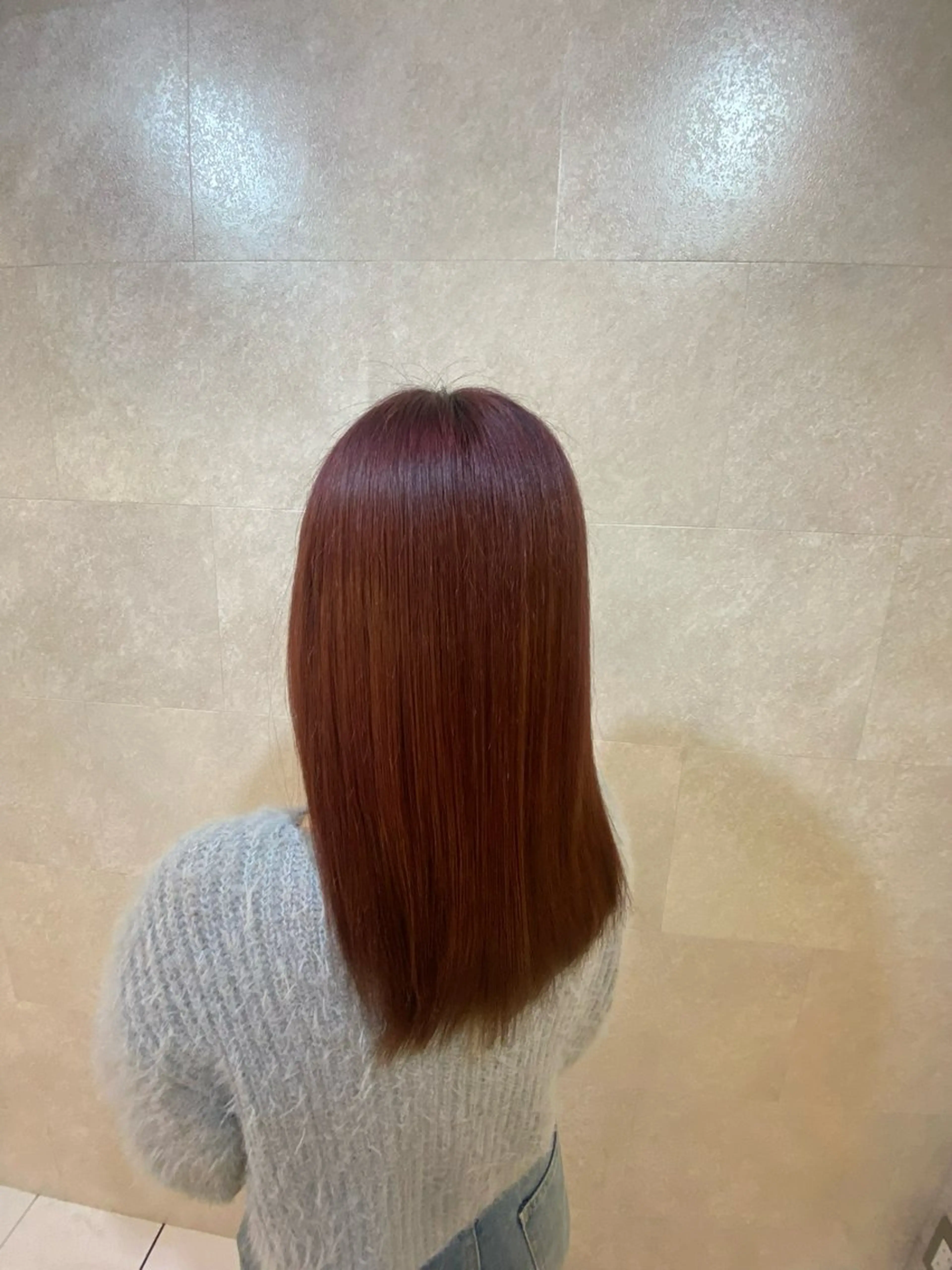 カラー ブラウンカラー ダブルカラー レッドカラー カット ヘアカラー Hair Spirit anx所属・岩﨑 大翼のヘアスタイル