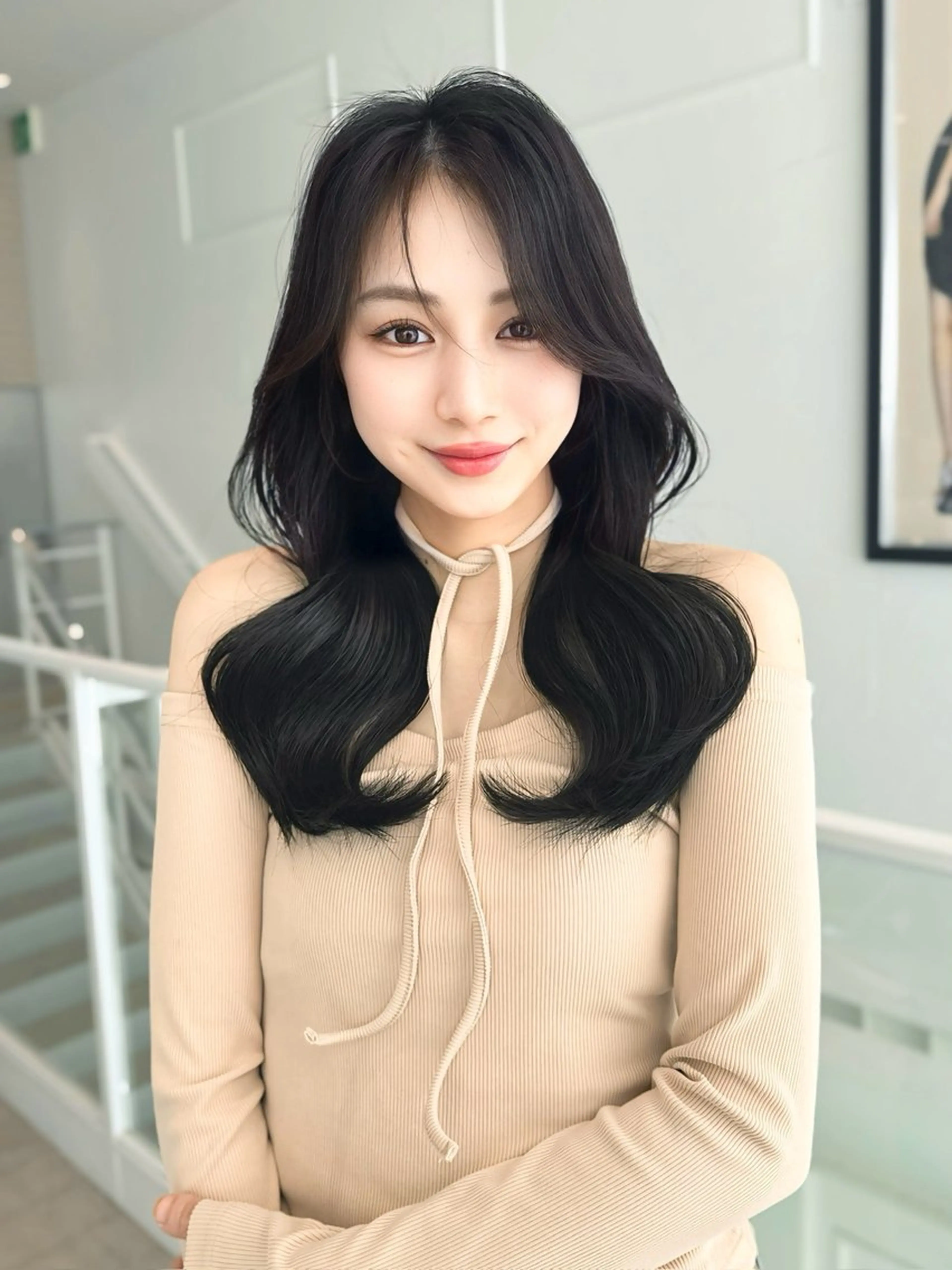 人気No.3❗️カット+プレミアム髪質改善トリートメント⛄【Aujuaトリートメント】＋ブリーチ無しの透明感カラー✨の写真