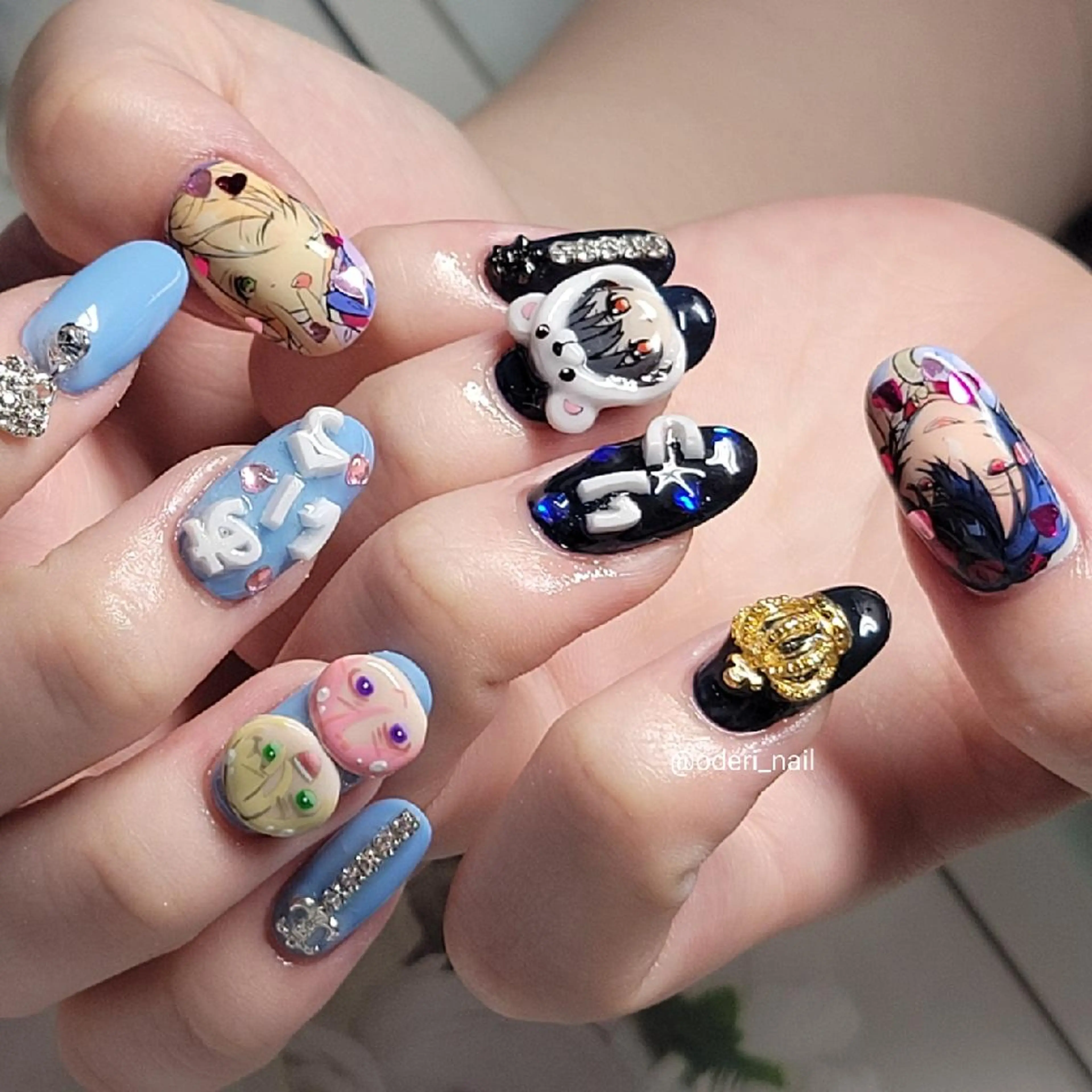 ネイル アートネイル ジェルネイル おで@ oderi_nailのネイルデザイン