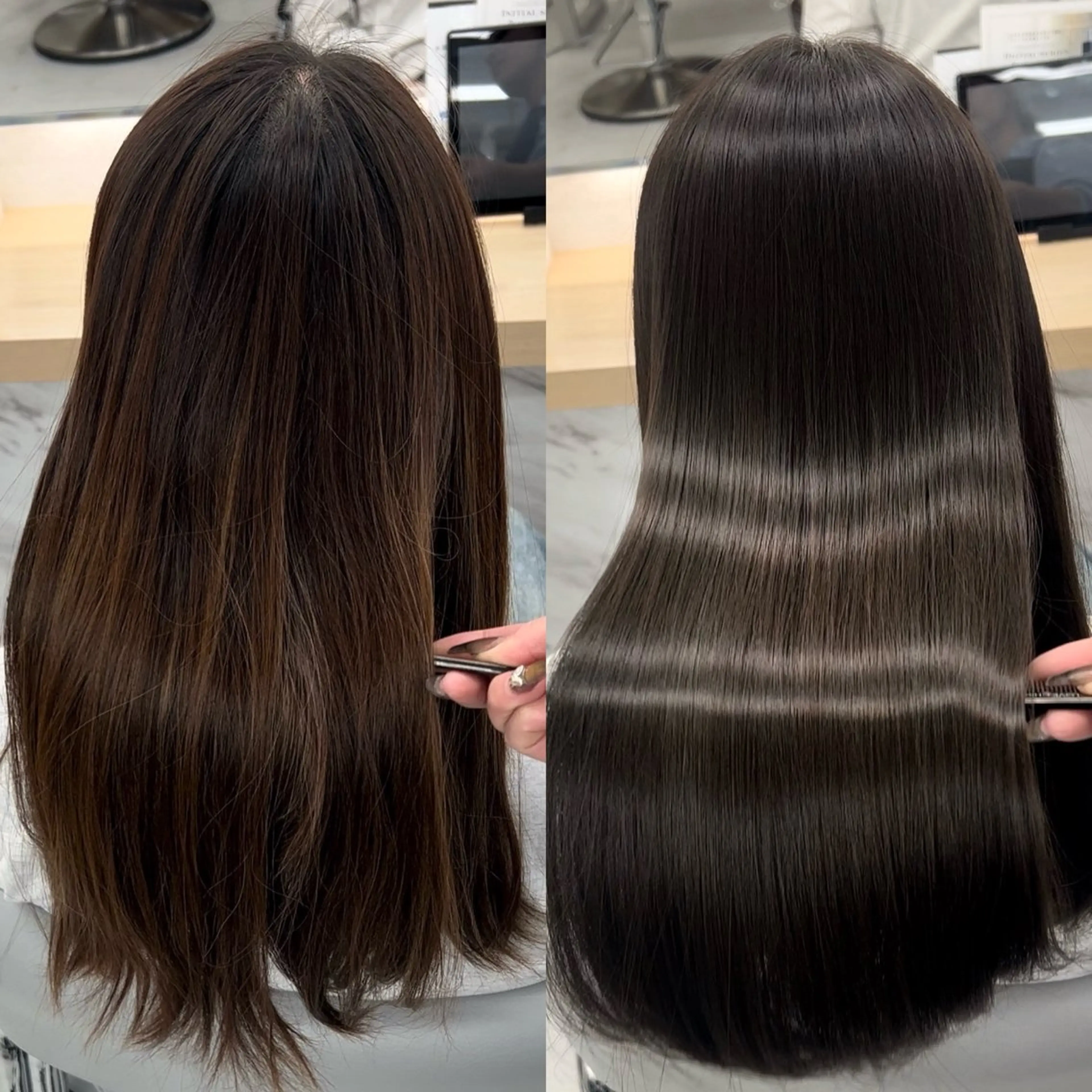 ロング youres hair 髪質改善トリートメント&ヘッドスパ  新宿三丁目店【ユアーズヘア】所属・🦋透明感カラー 👑NODOKA🦋のヘアスタイル