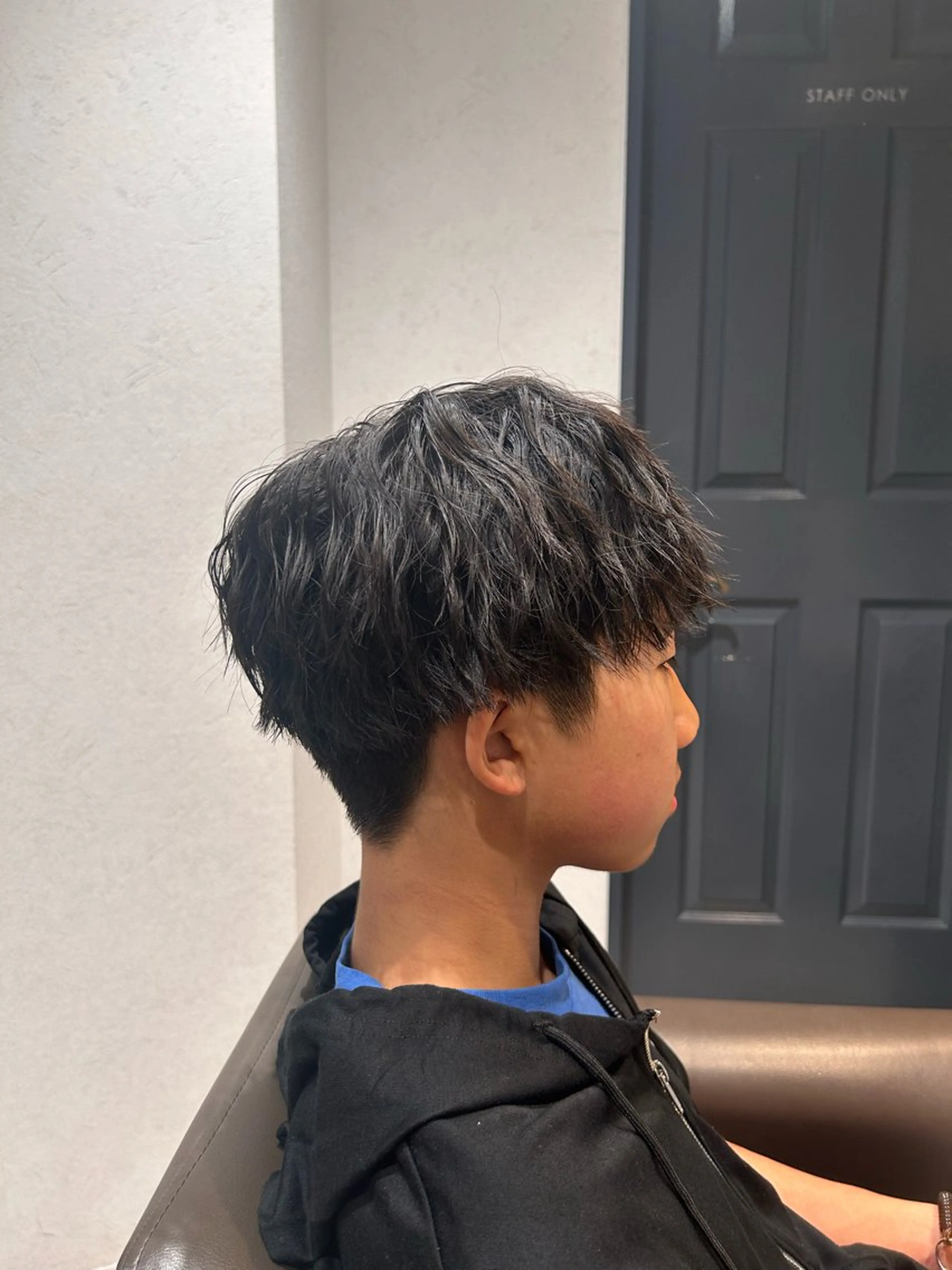 ショート メンズ マッシュ メンズパーマ カット 保坂 駿太郎のヘアスタイル