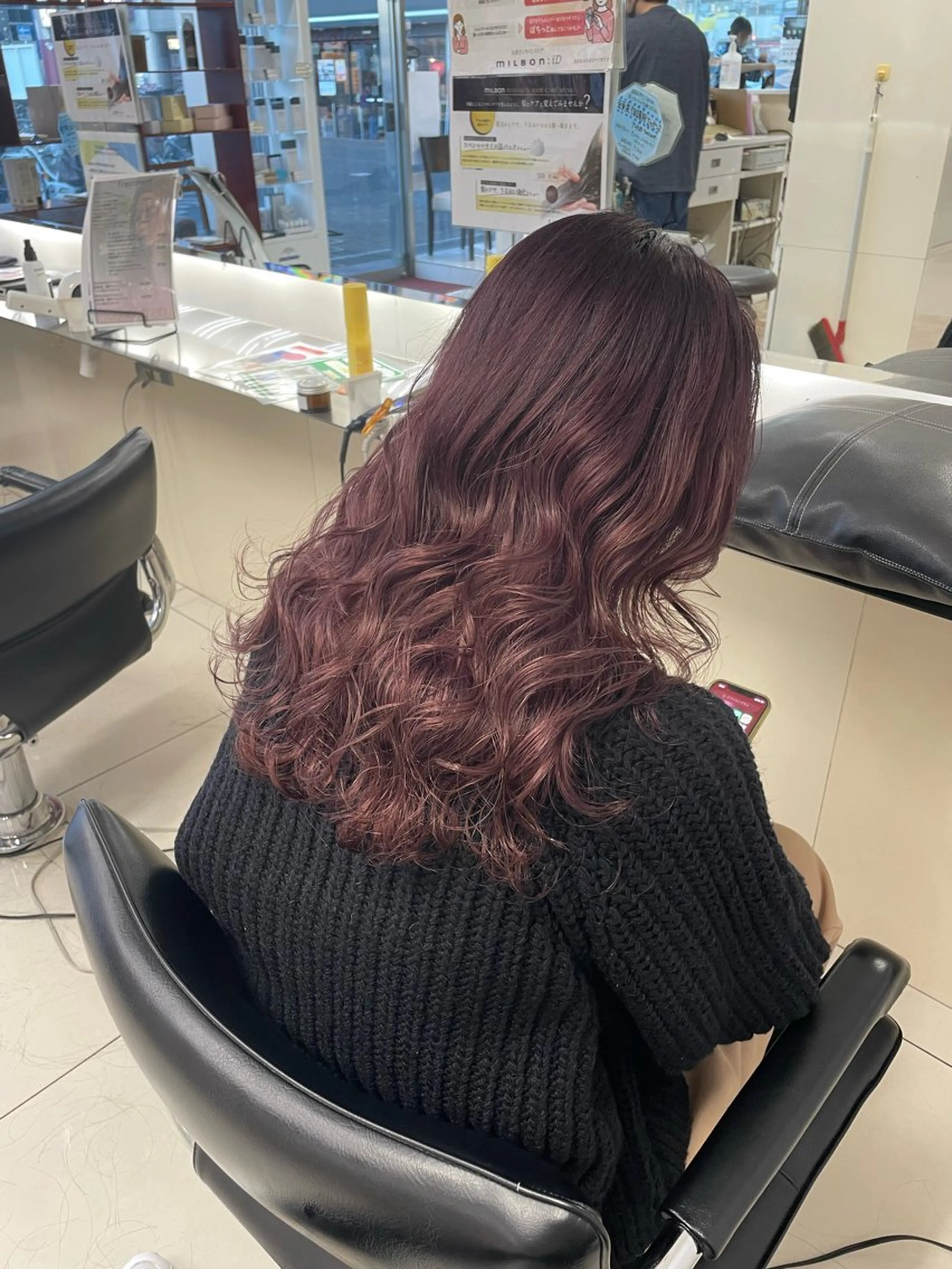 セミロング カラー 🎀ゆい🎀 髪質改善🎀のヘアスタイル