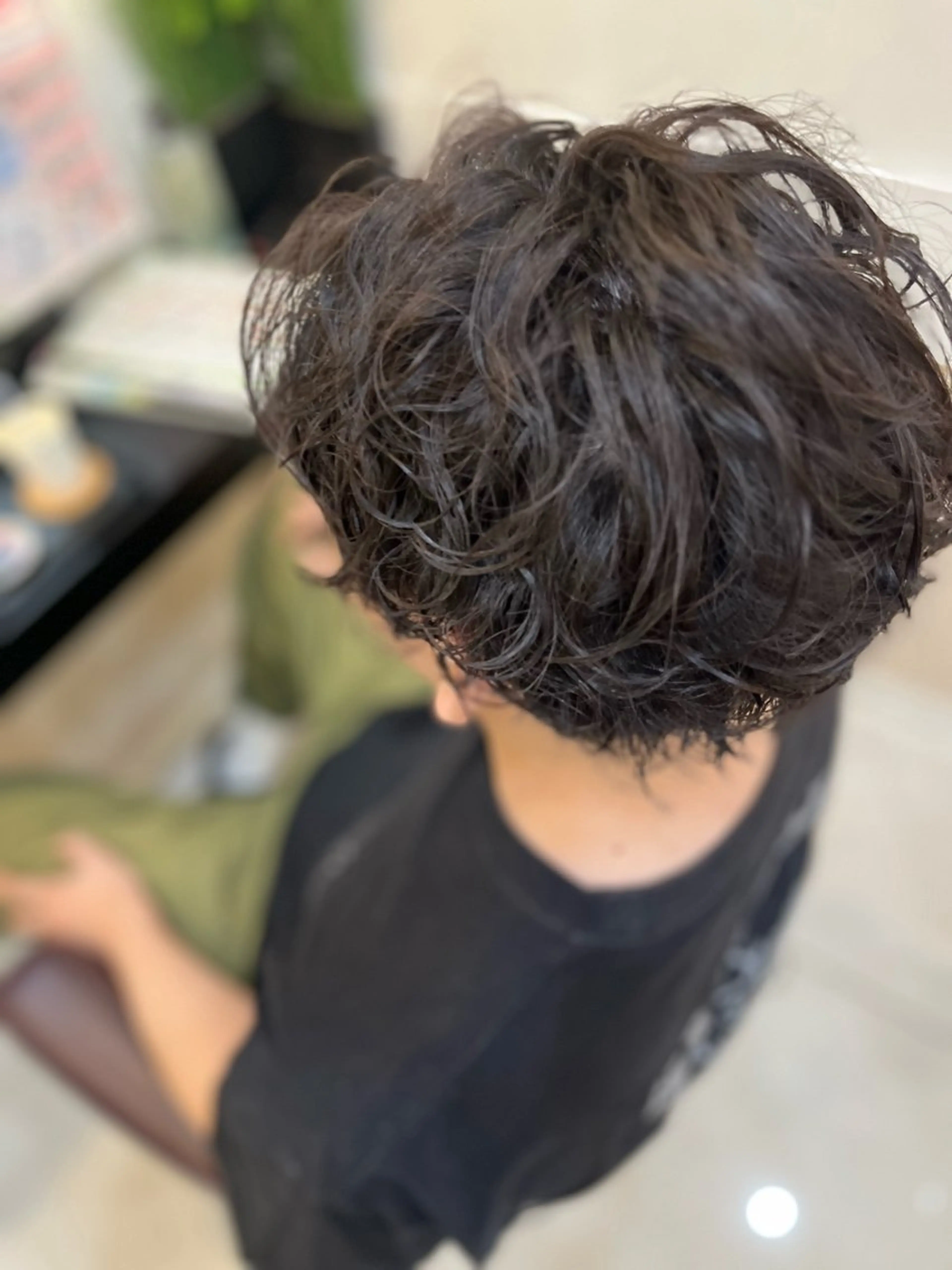 ショート パーマ メンズ カット パーマ トータルビューティー K:R鶴川のヘアスタイル