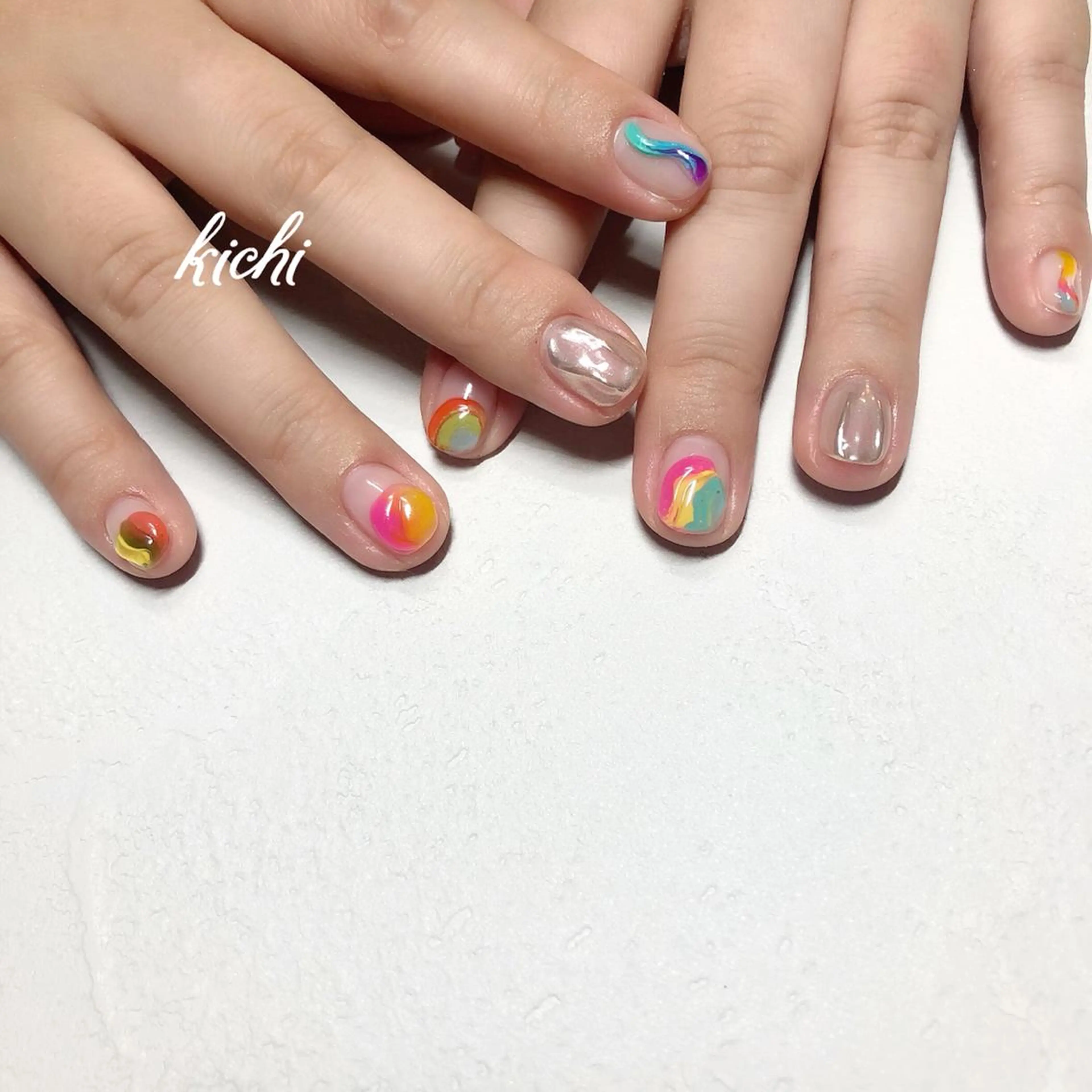 ネイル kichi･:* みじゅのネイルデザイン
