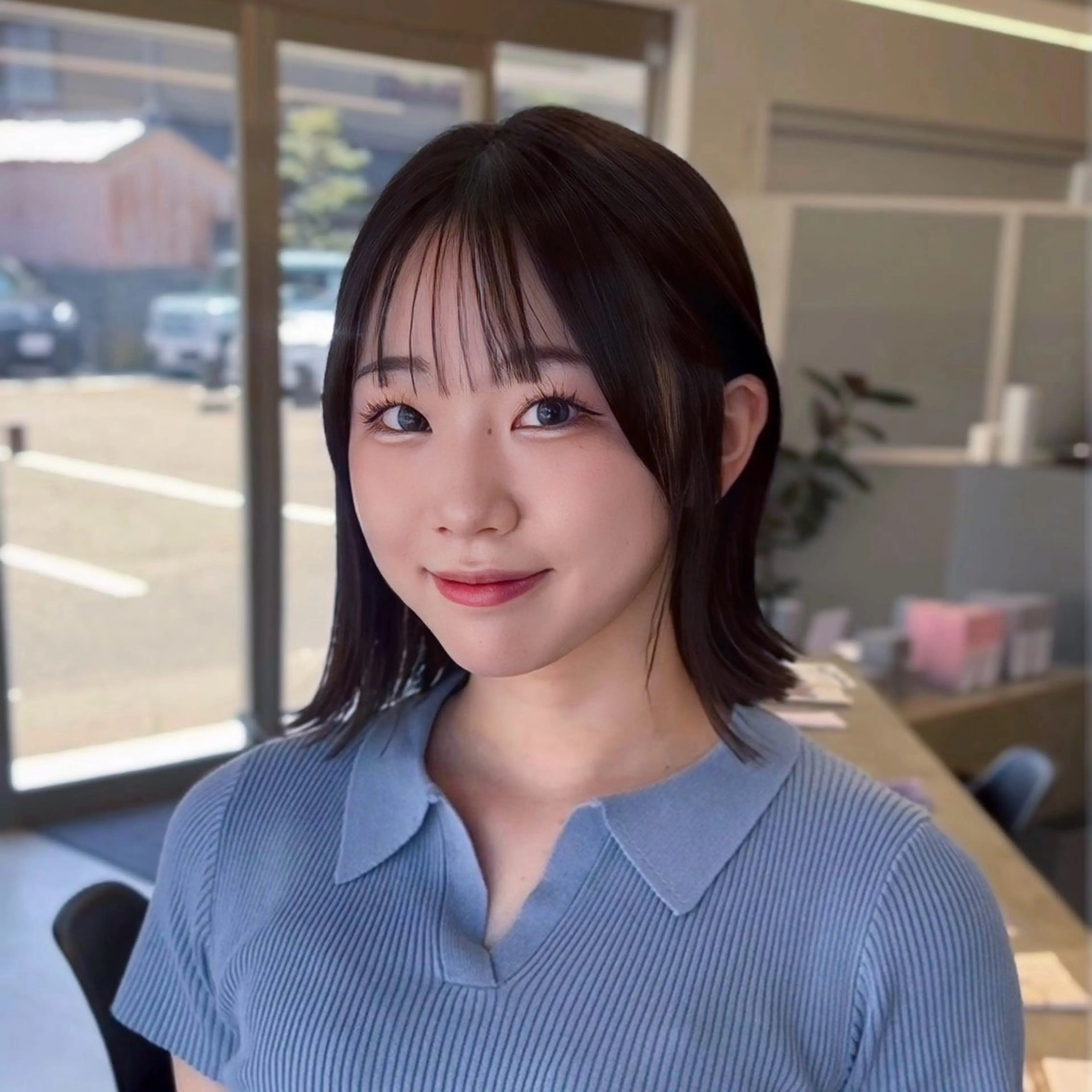 ショート ボブ 顔周りカット 小顔カット 【レイヤー×透明感 カラー】mayaのヘアスタイル