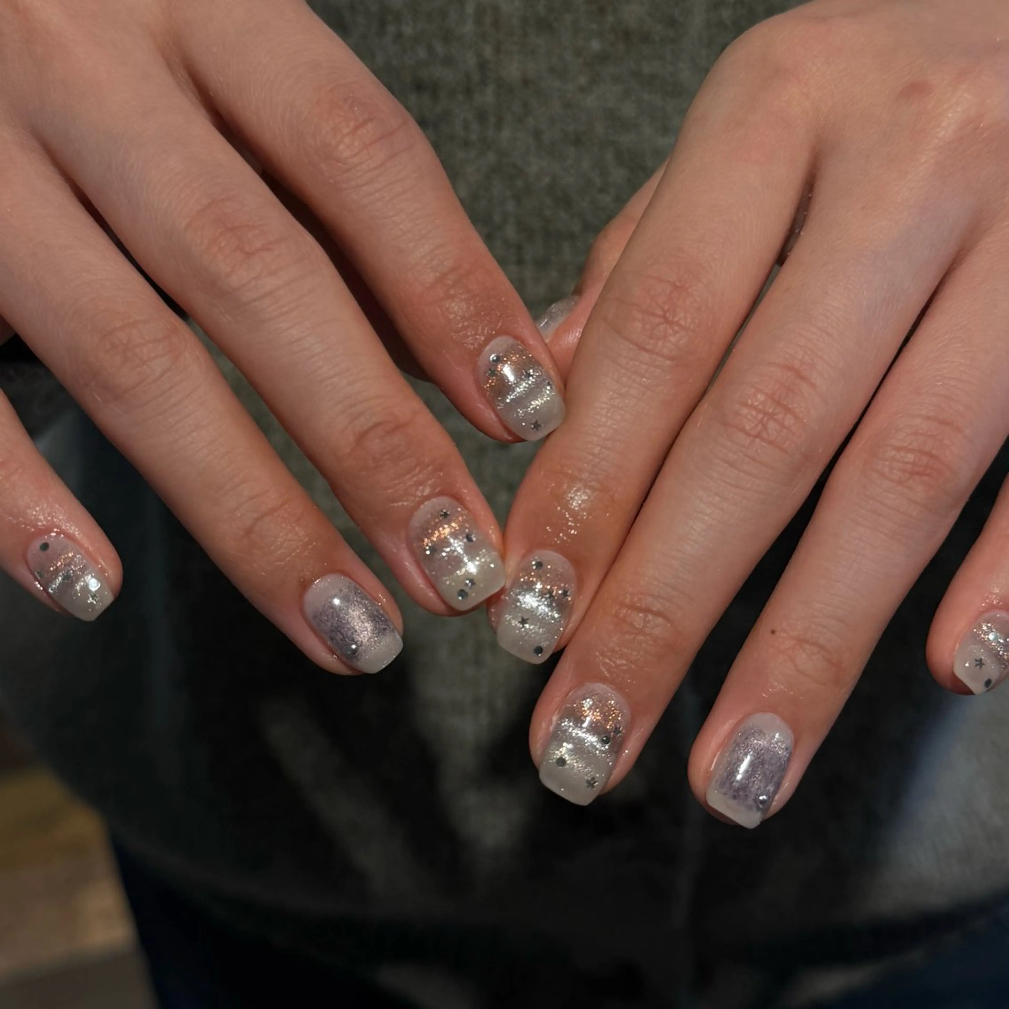 ネイル ボーダー ハンドネイル JON YUEのネイルデザイン