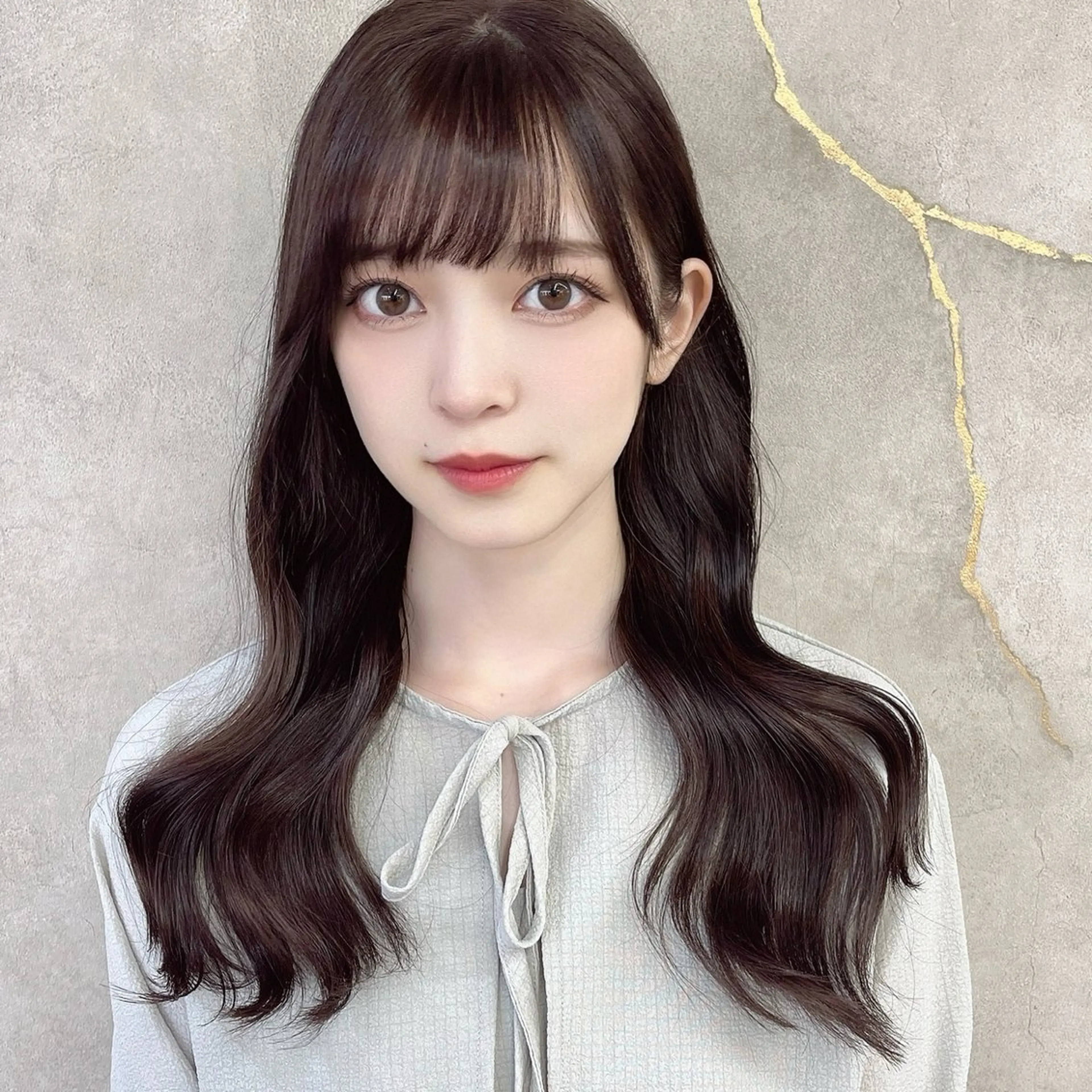 ミディアム レイヤー/韓国 ❤️髪質改善　芹奈のヘアスタイル