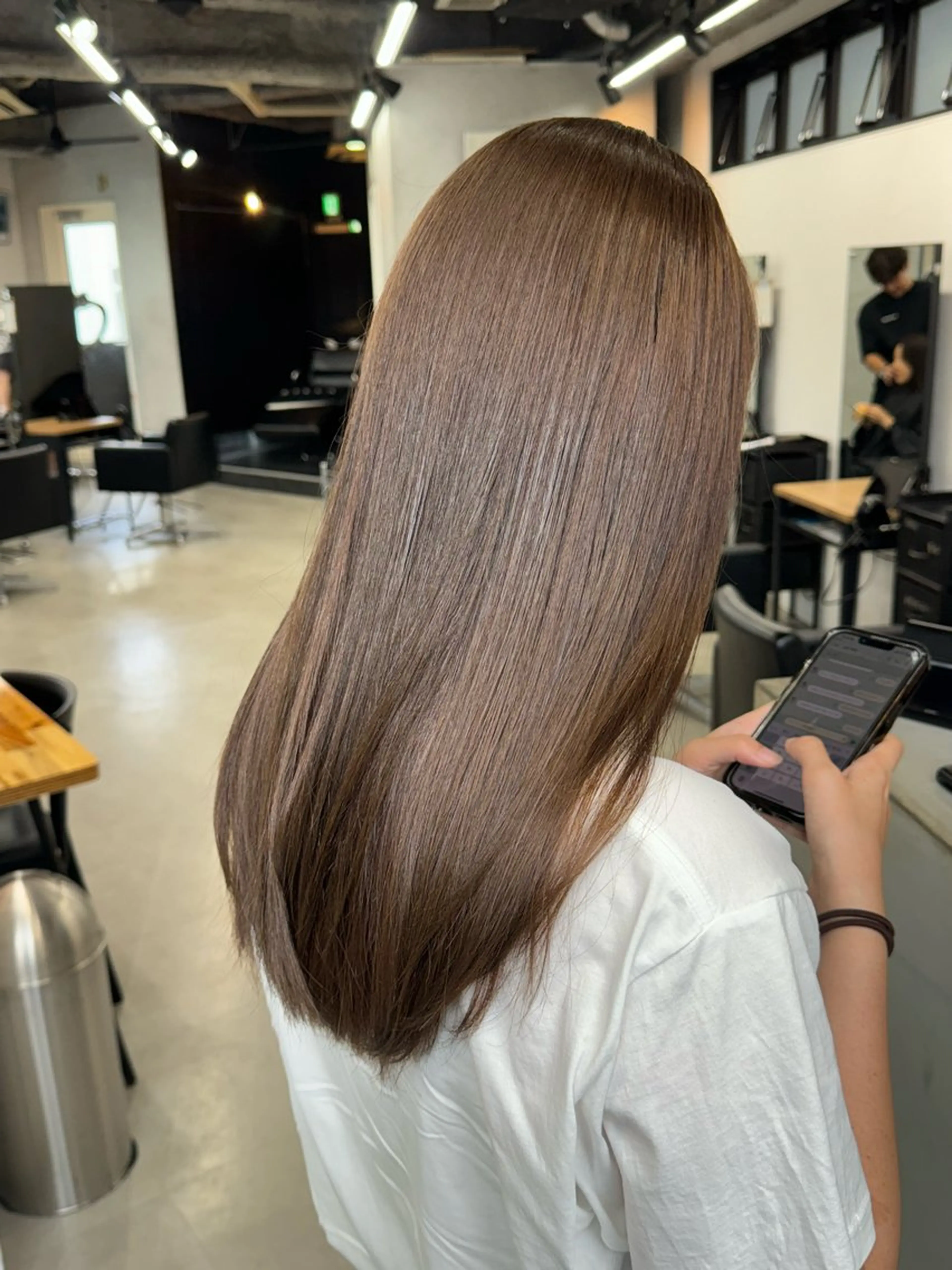 ミディアム カラー Rico / bob/グレージュのヘアスタイル