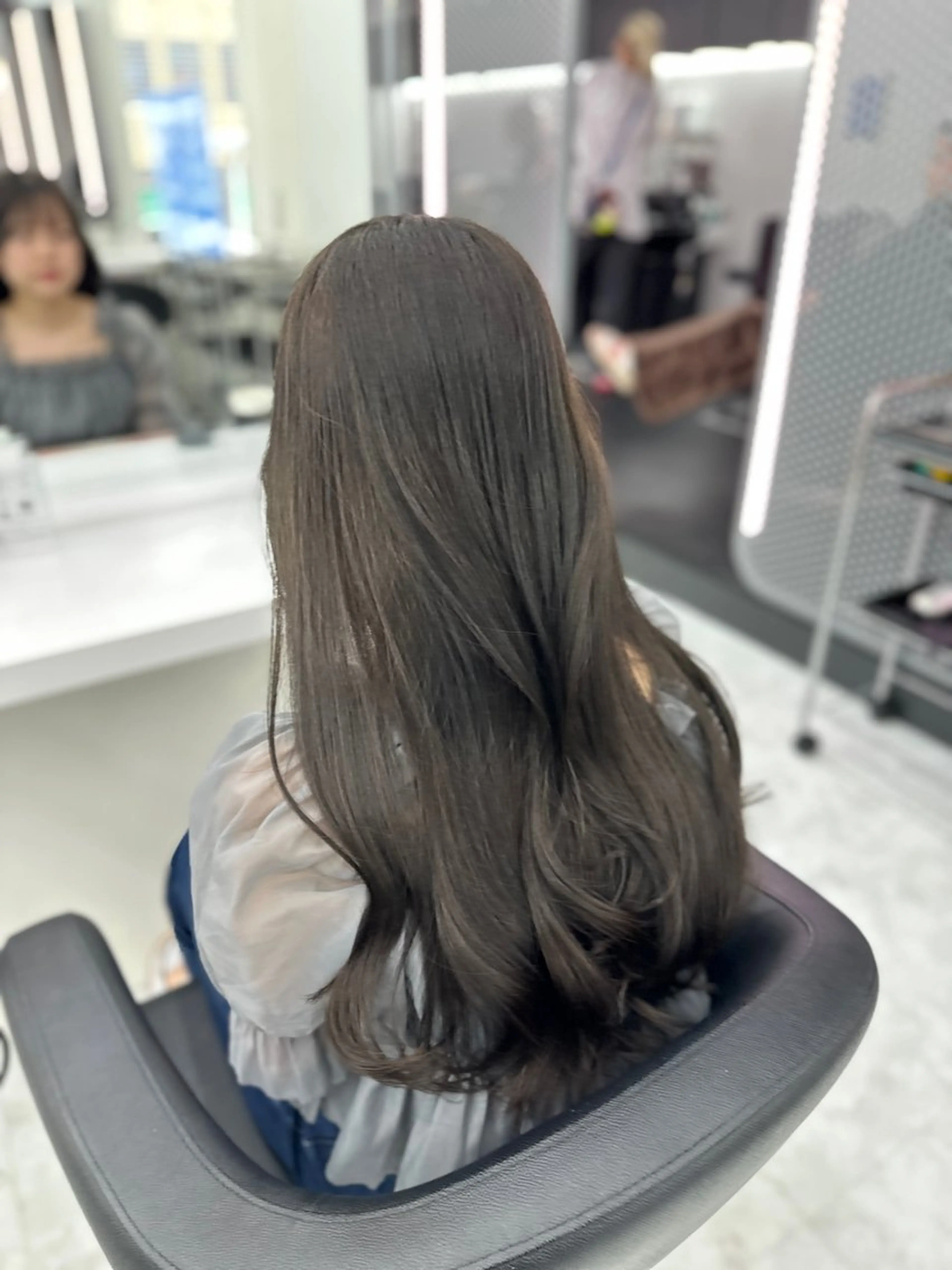 ロング カラー パーマ ヘアアレンジ メンズ キッズ ♥️韓国ヘア レイヤー♥️ゆりのヘアスタイル