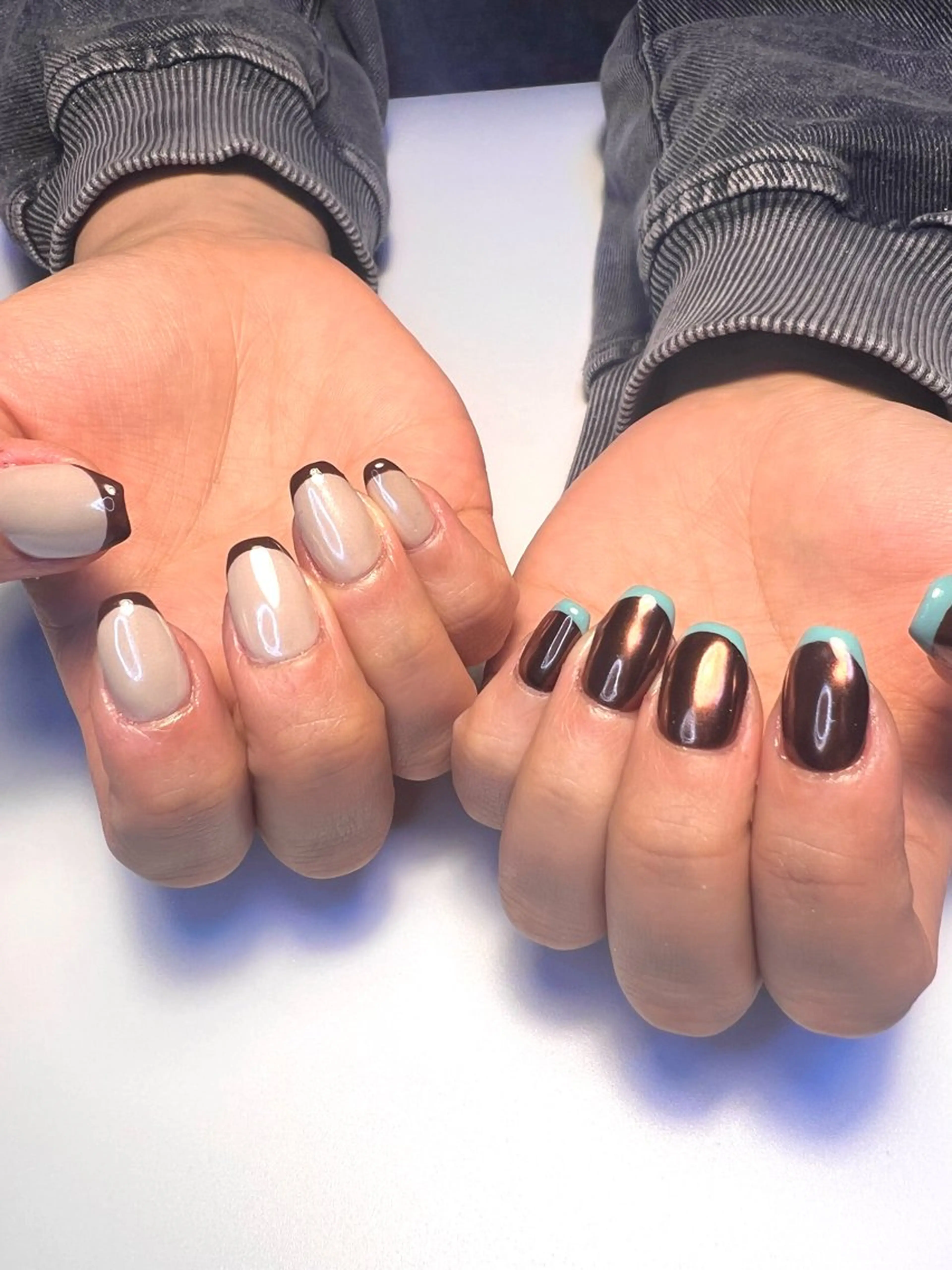 ネイル ミラーネイル ハンドネイル 中村 翠のネイルデザイン