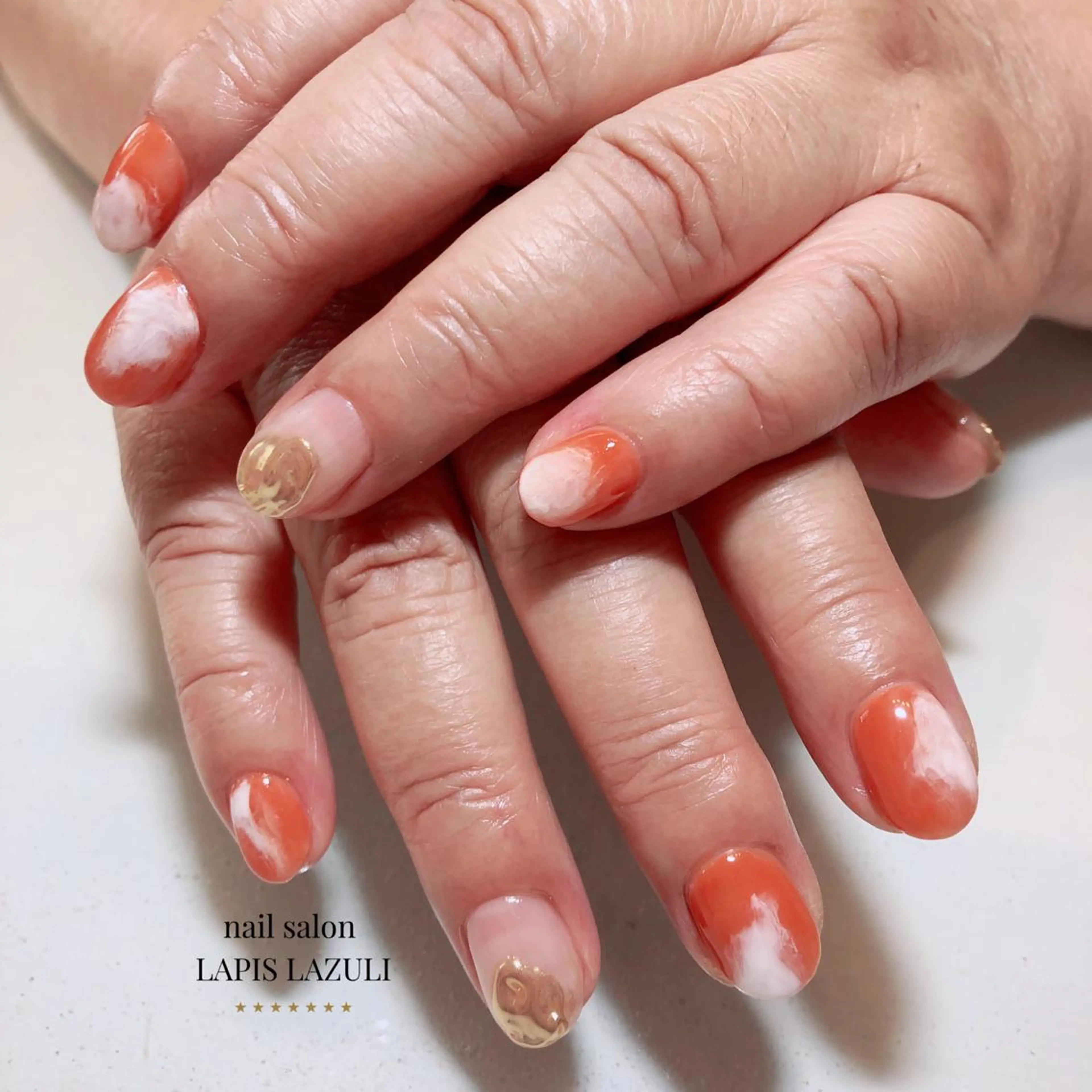 ネイル ジェルネイル マットネイル ミラーネイル ニュアンスネイル オフィスネイル nail salon ラピスラズリのネイルデザイン