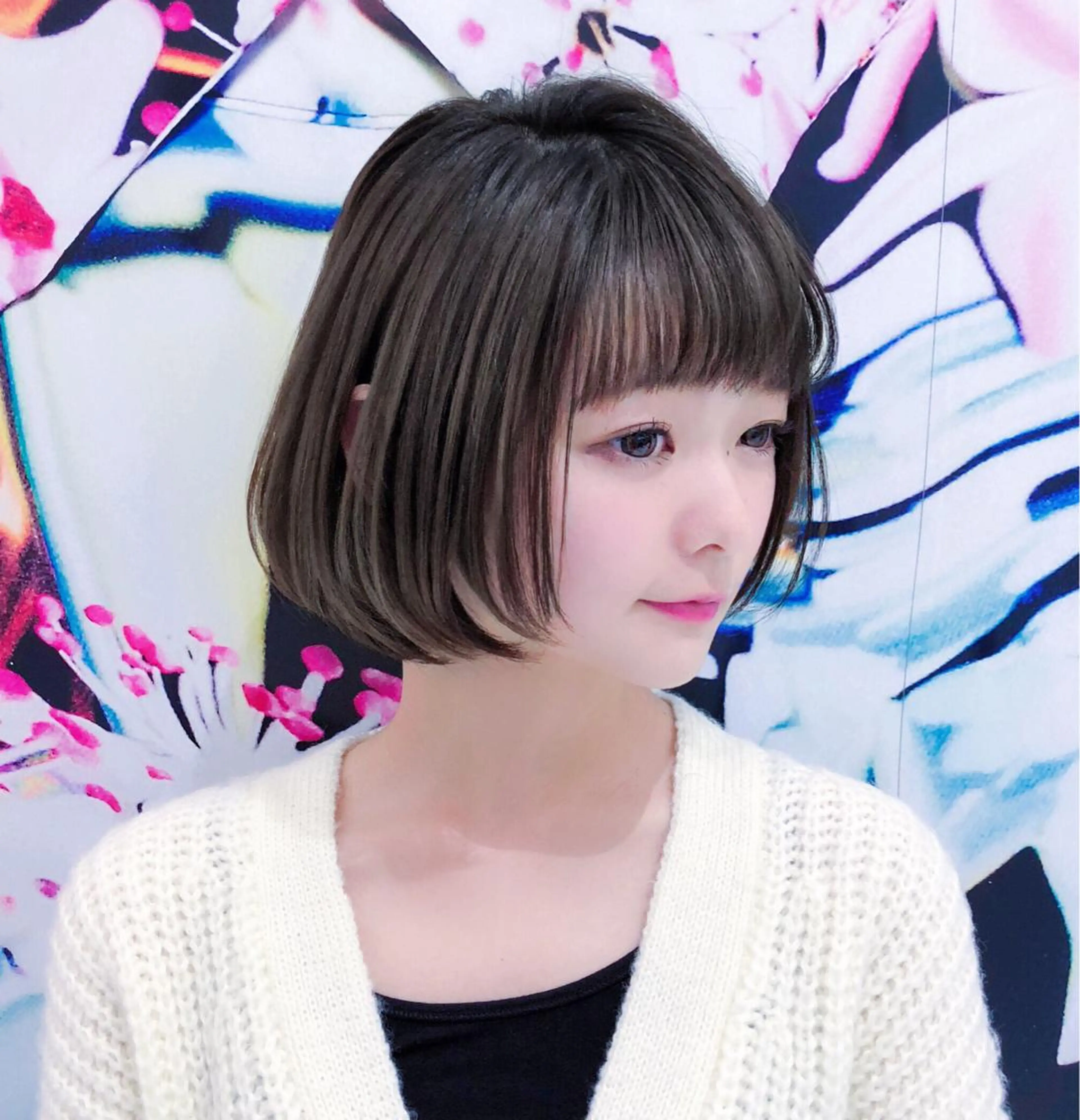 ショート パーマ nex the salon vlow所属・趙 英来のヘアスタイル