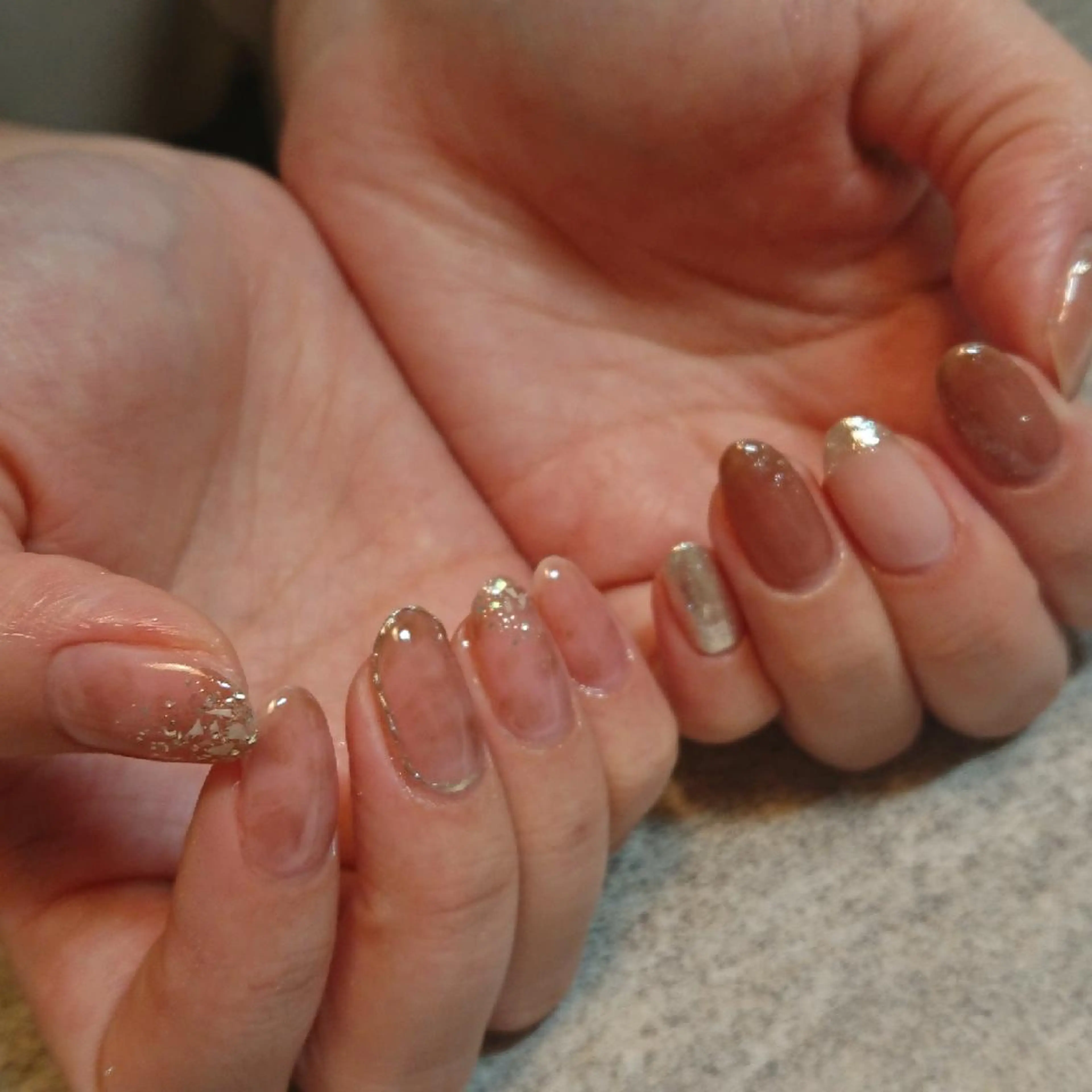 ネイル ニュアンスネイル ジェヌインネイル 河内のネイルデザイン