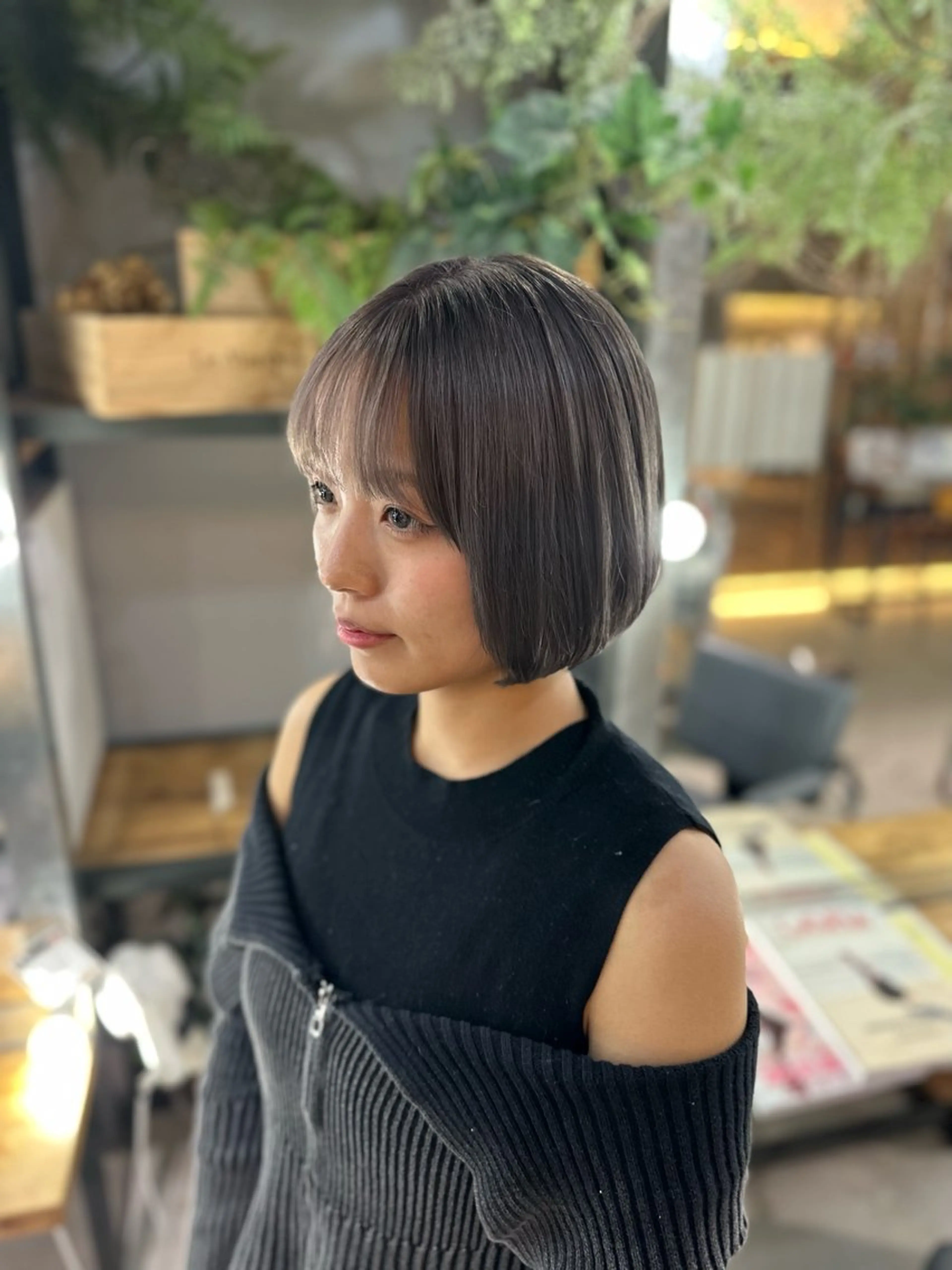 ミディアム ボブ 溜 一太のヘアスタイル