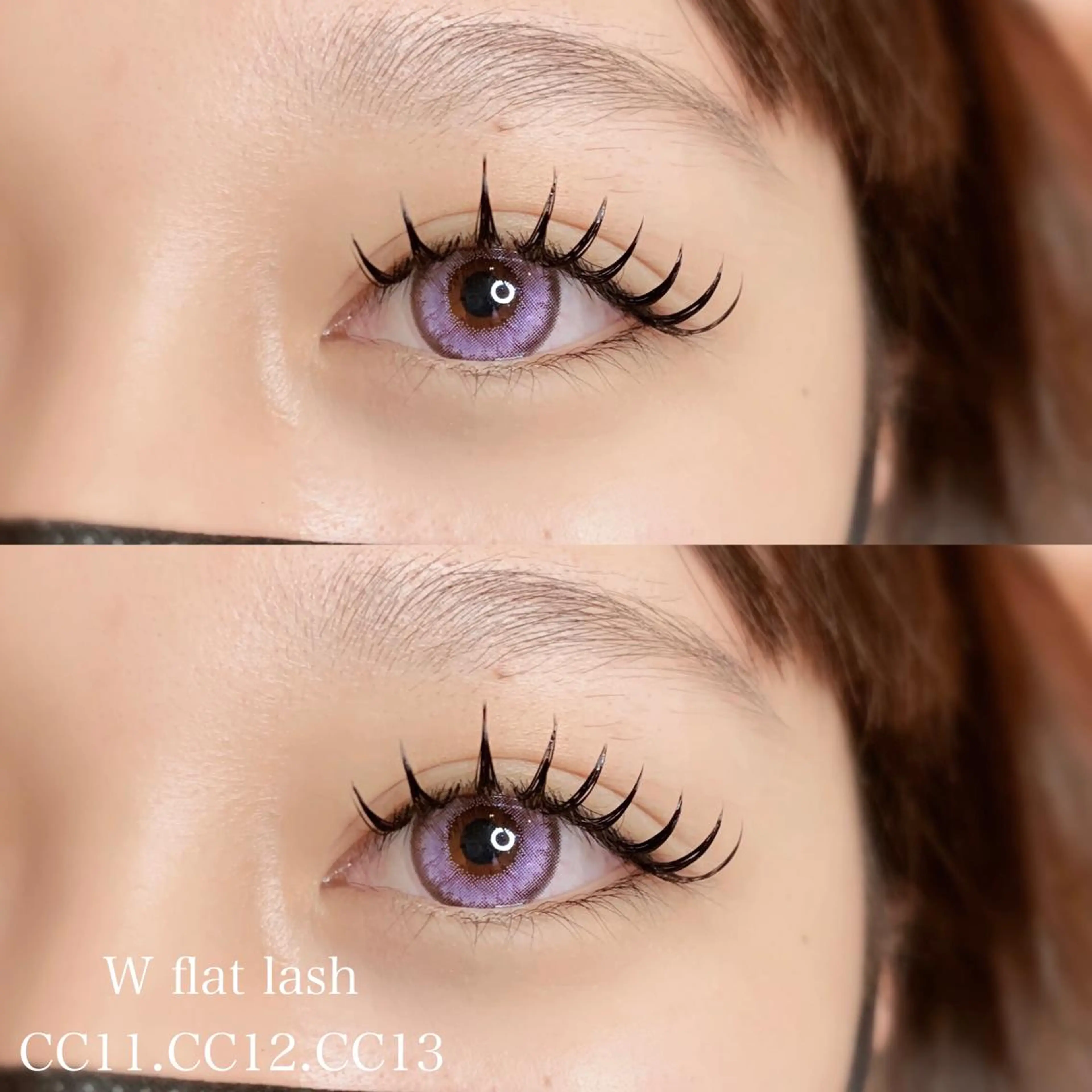 マツエク・マツパ CCカール Cカール フラットラッシュ 目尻長め マツエク p's  club所属・藤田 あゆみのマツエク・マツパデザイン