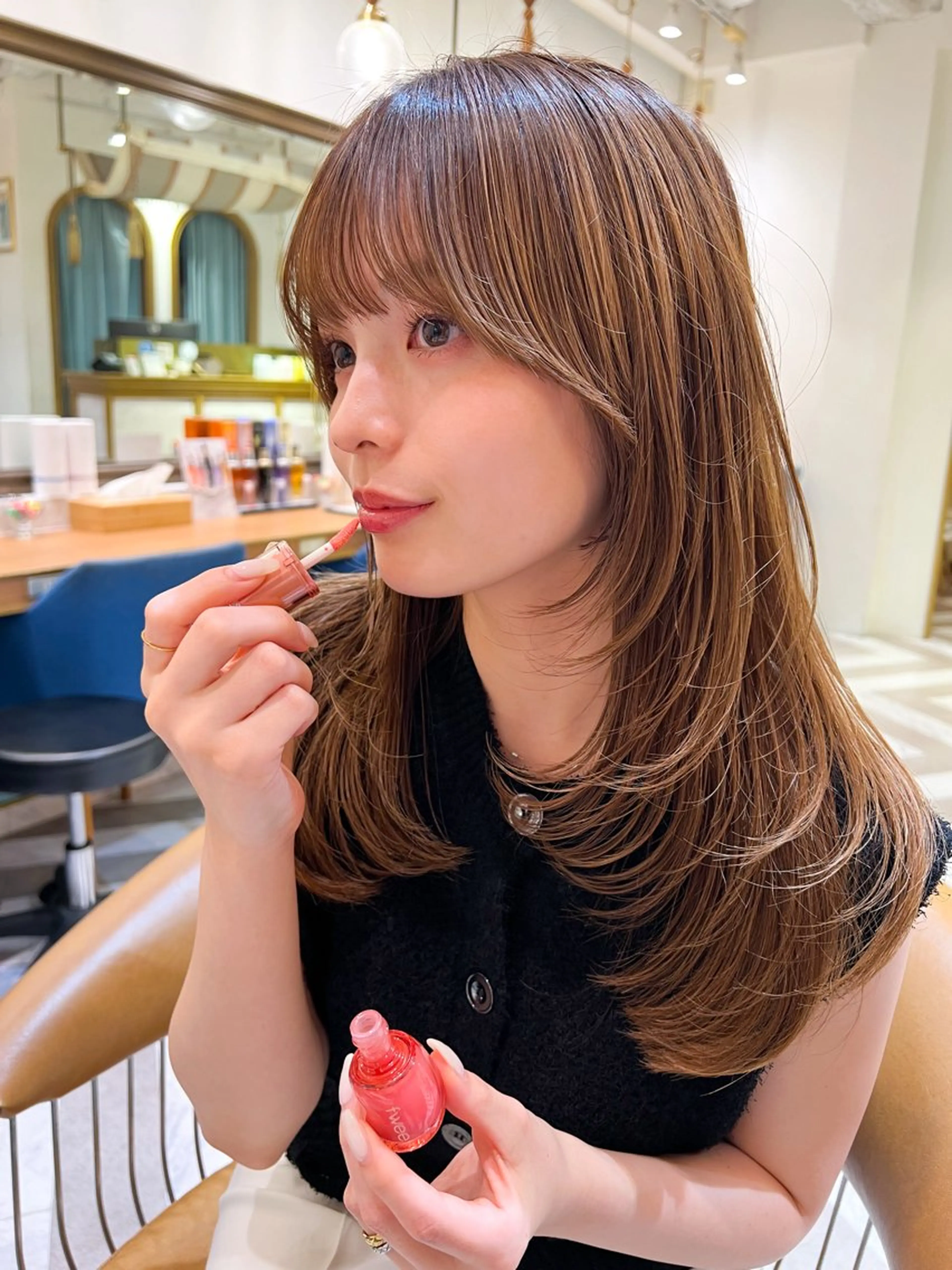 🤍《🍀ご新規様オススメ🩵》【似合わせカット】+【透明感暖色&寒色カラー】+【システムトリートメント】🖤の写真