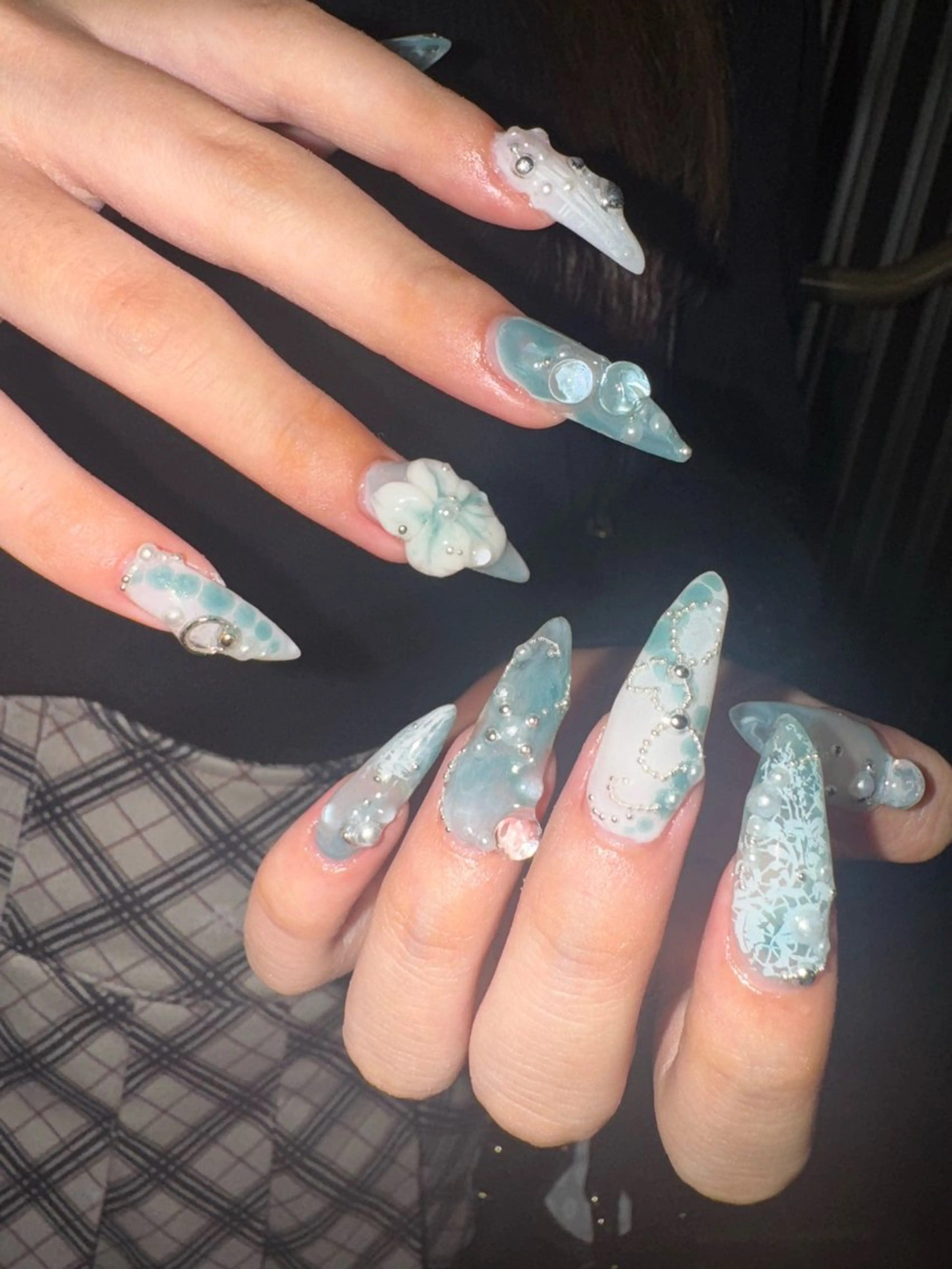 \10本長さ出しメニュー/🎱長さ出し＋90分アート⛓️パーツつけ放題❤️‍🔥の写真