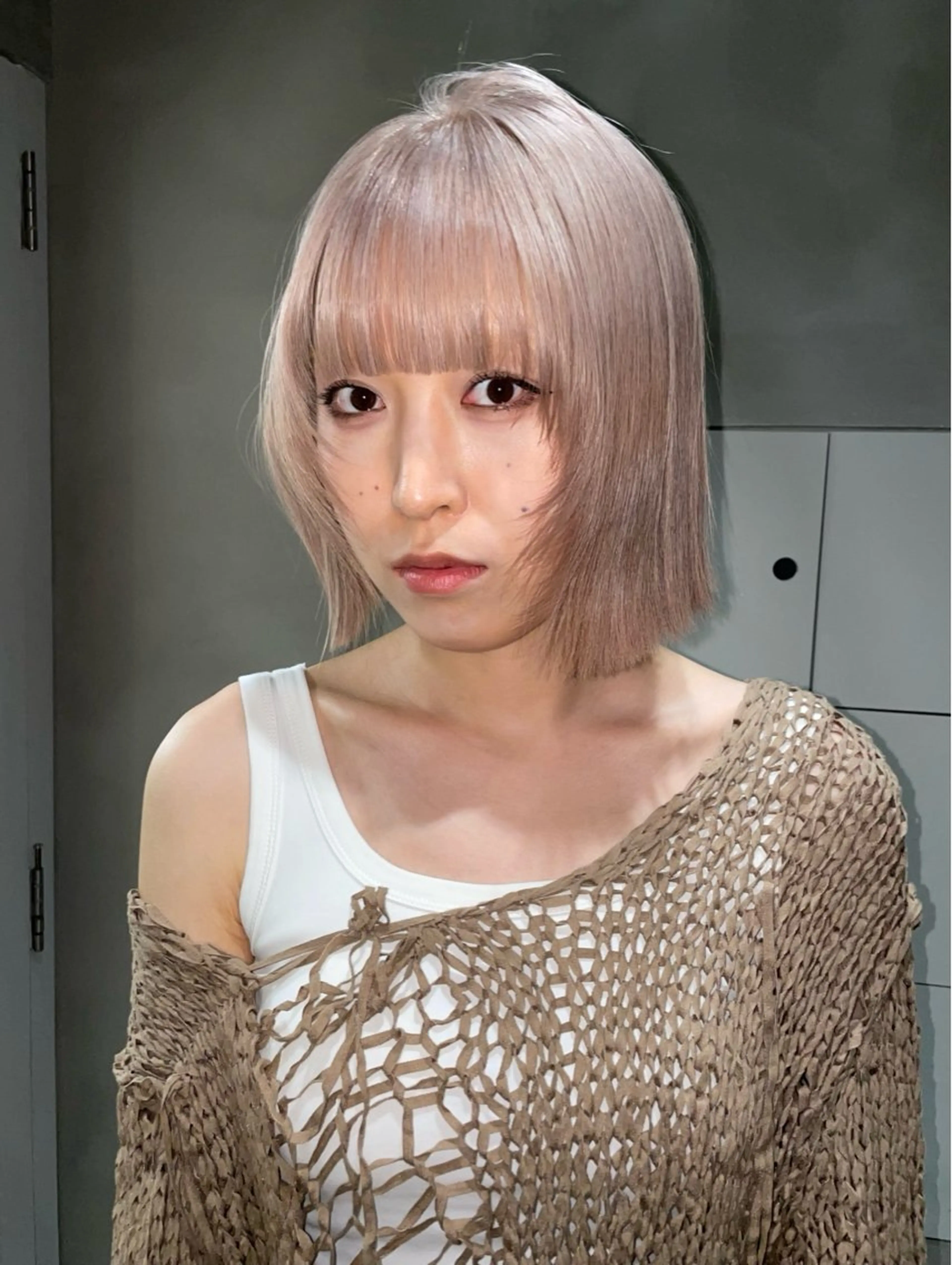 ミディアム カラー how所属・大阪/心斎橋 /ハイトーン/ちひろのヘアスタイル