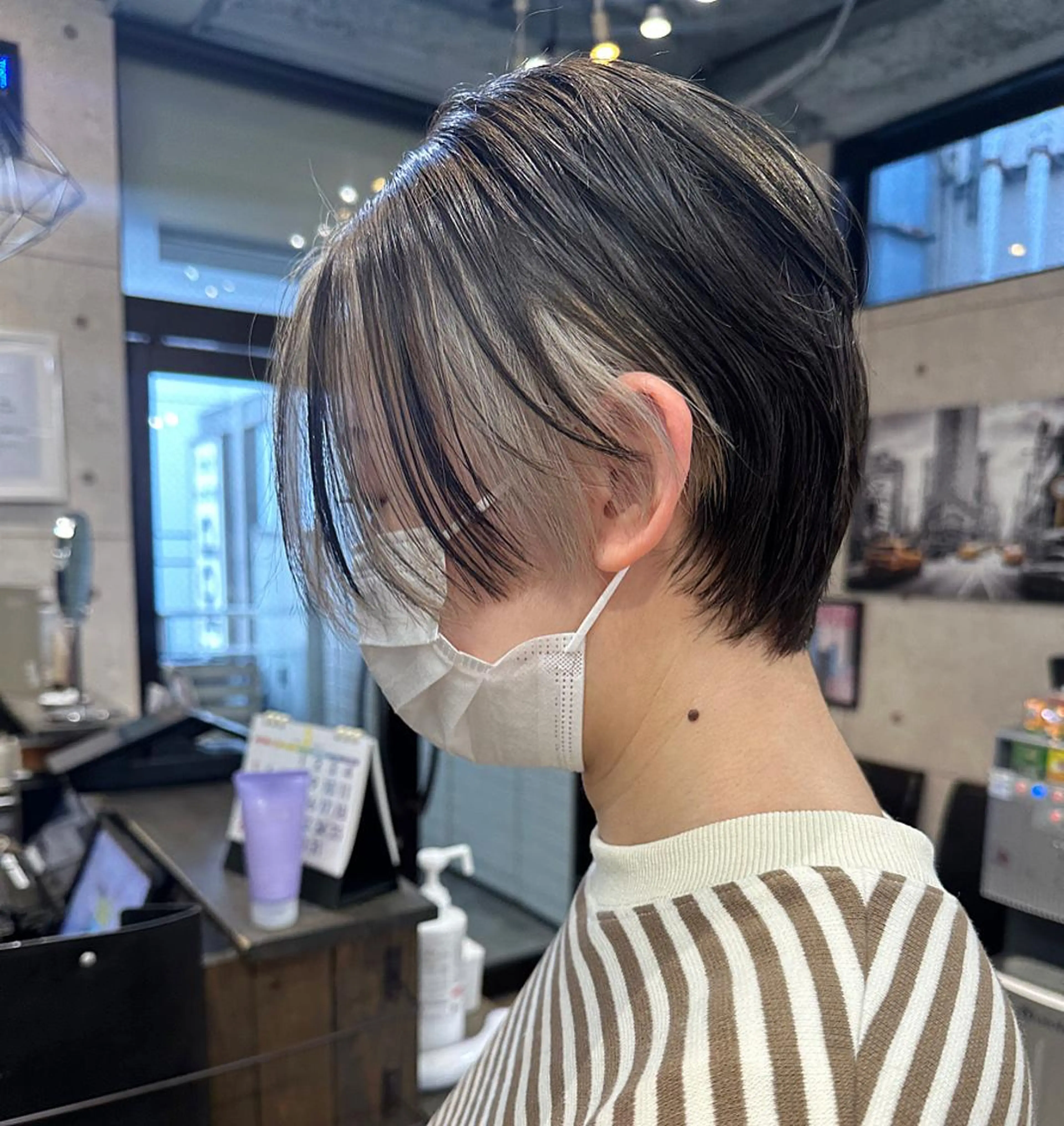 ショート カラー ハンサムショート ショートヘア 遠藤沙也加 /レイヤーカットのヘアスタイル