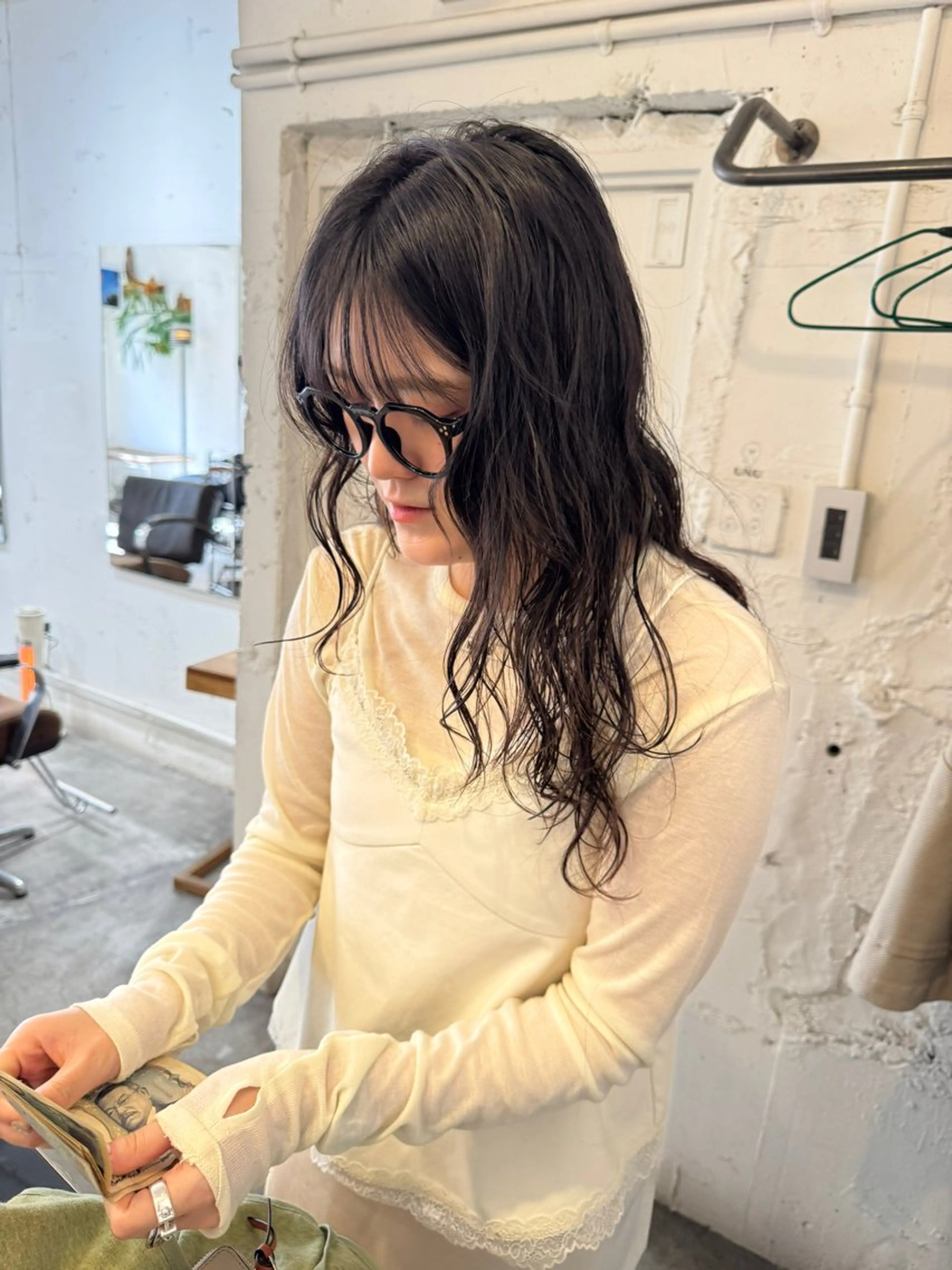 セミロング カット パーマ トリートメント ☆unu☆ ナナミのヘアスタイル