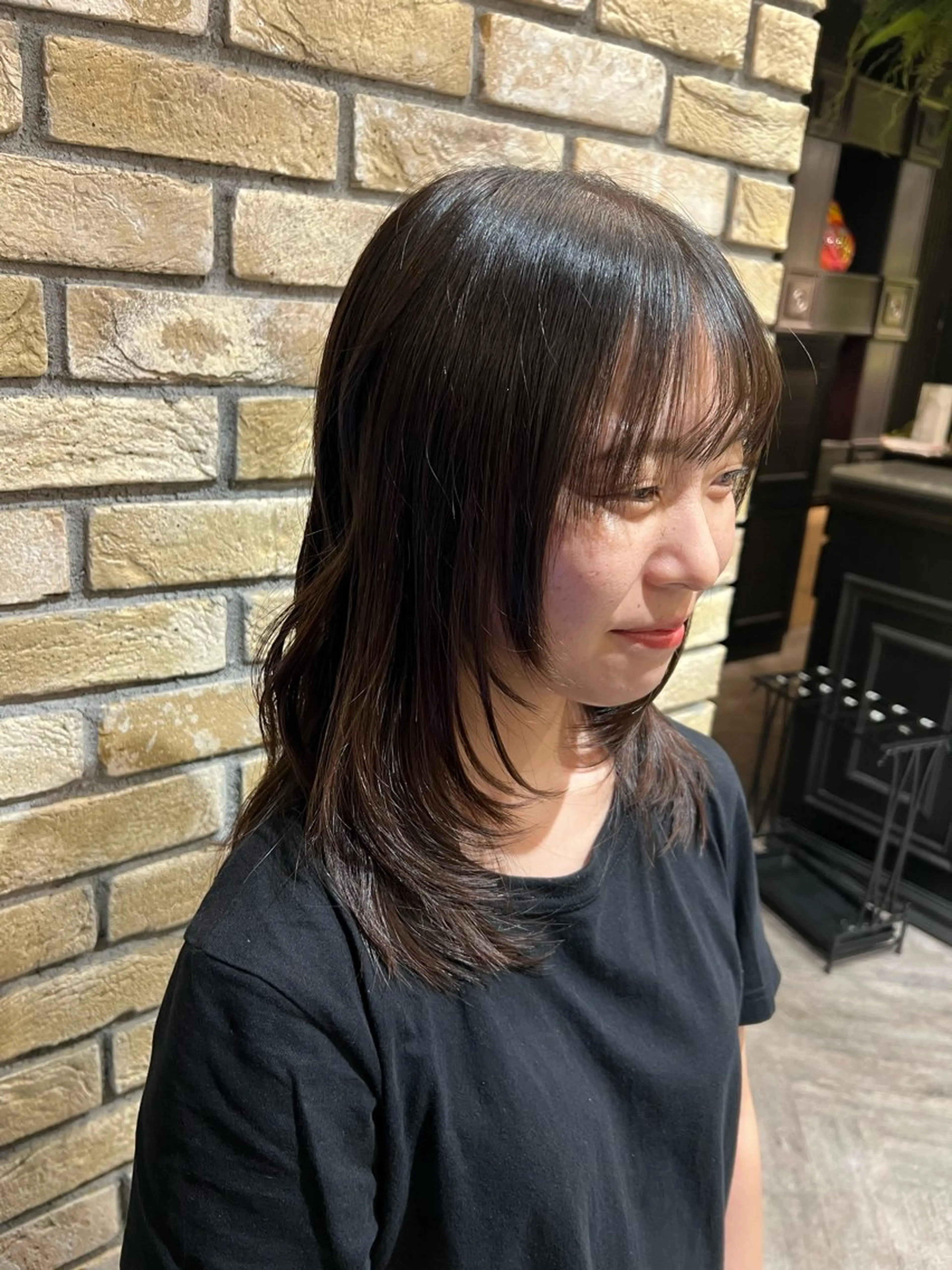 ミディアム レイヤーカット LOG武蔵新城所属・口コミ見てください！ ⭐️メンズカット大成のヘアスタイル