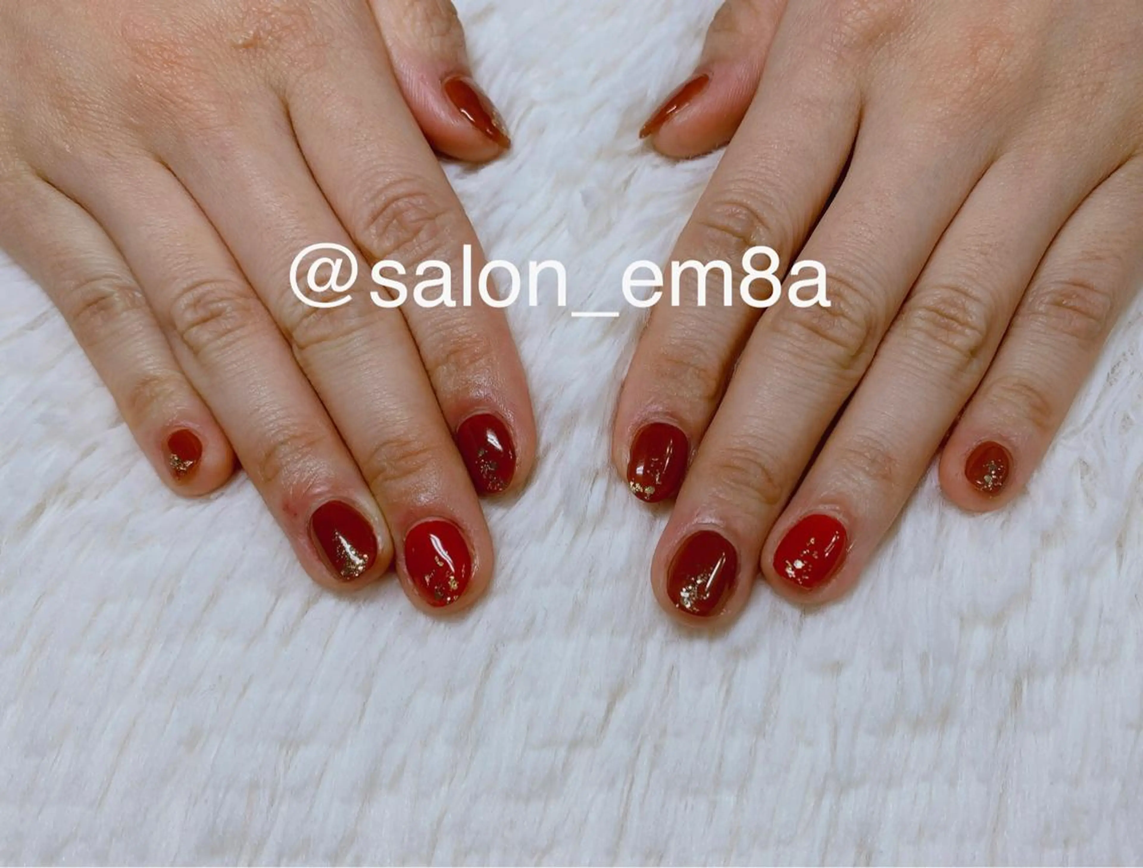 ネイル シンプルネイル ハンドネイル salon EM&A emiのネイルデザイン