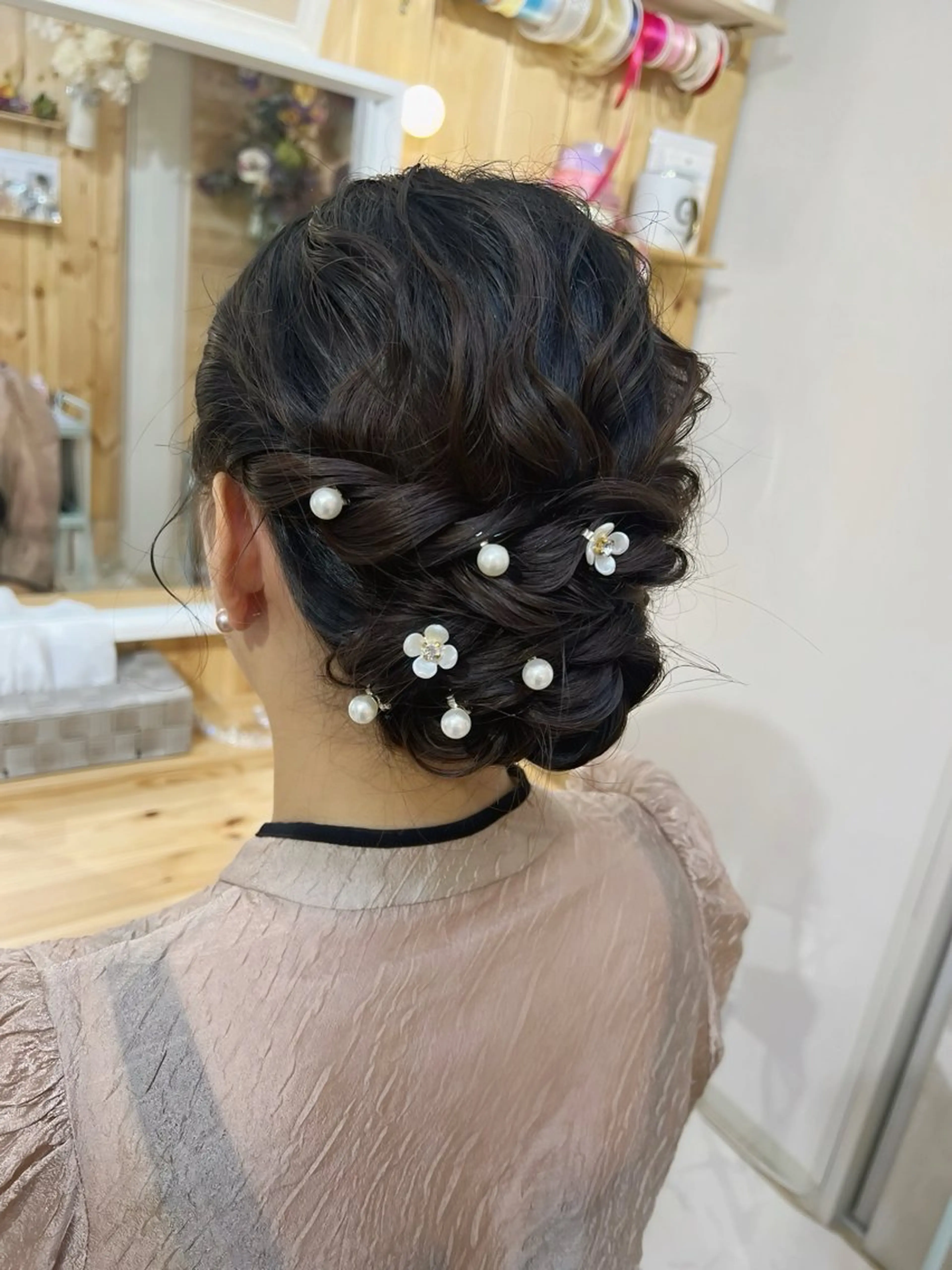 ロング ヘアアレンジ ヘアセット/金山 佐野 妃都美のヘアスタイル