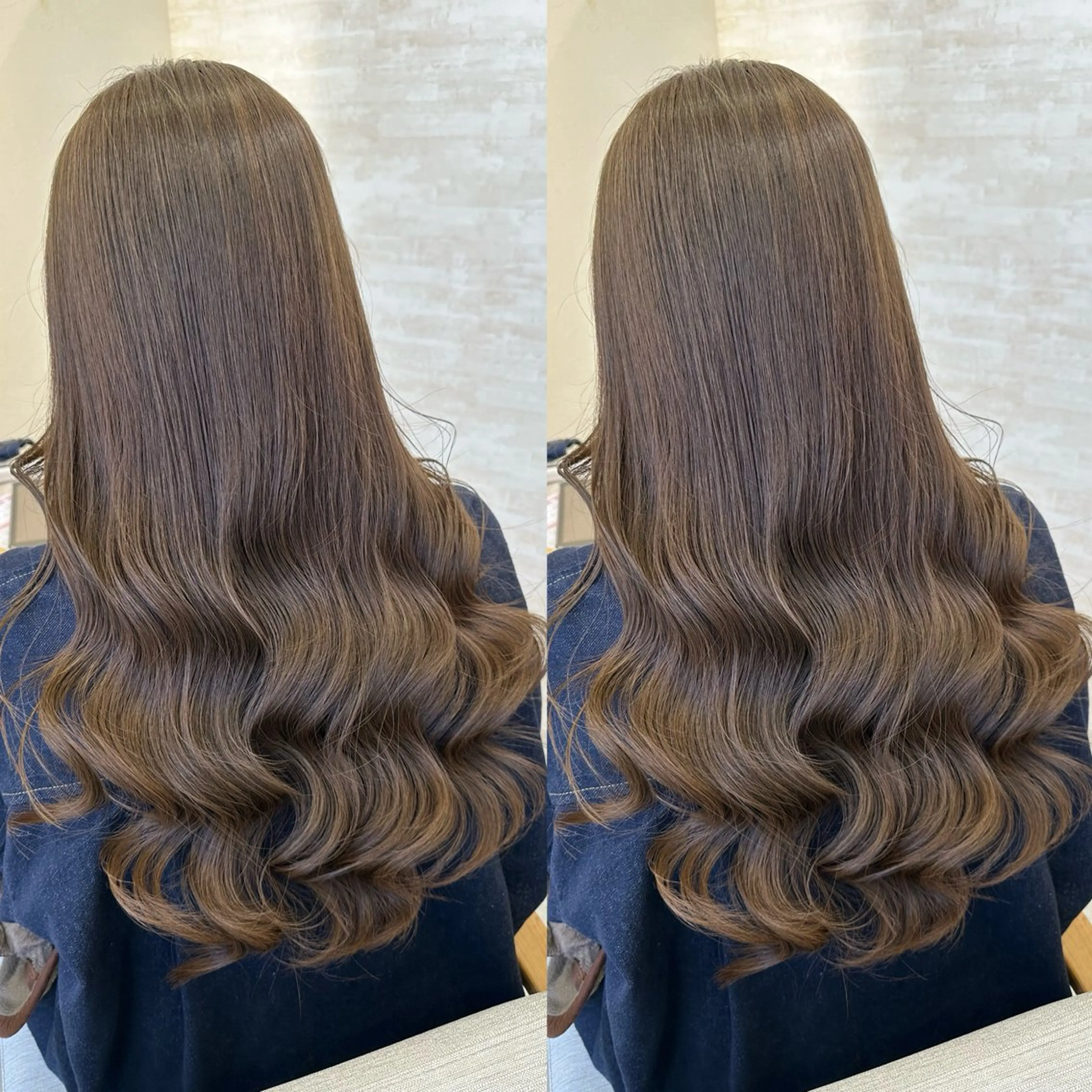 ロング アッシュ アッシュグレー アッシュグレージュ カット ヘアカラー トリートメント 髪質改善&ヘアケア 永山若奈のヘアスタイル