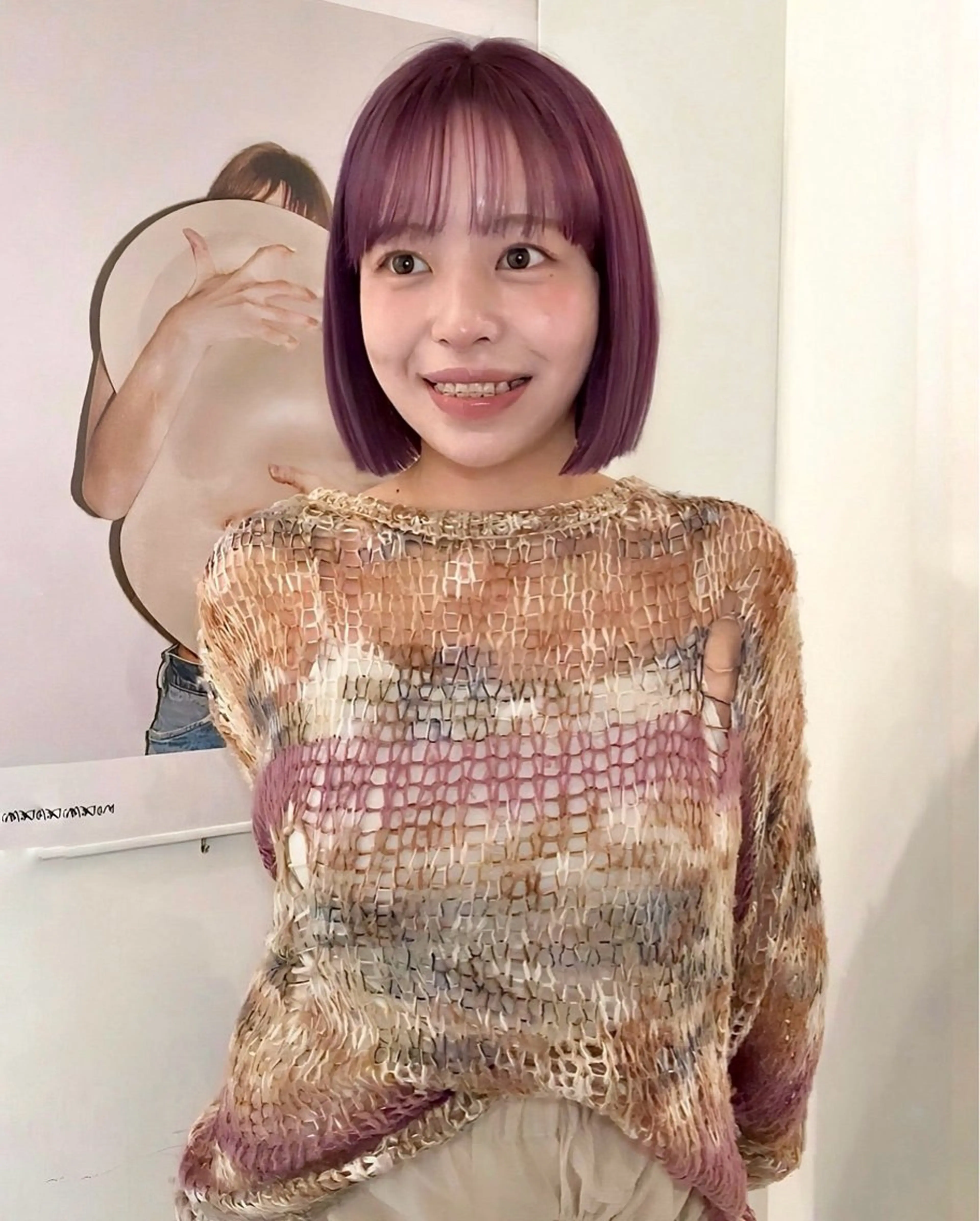 ショート カラー 磯　亜由香🌼 ブリーチ/ボブカットのヘアスタイル