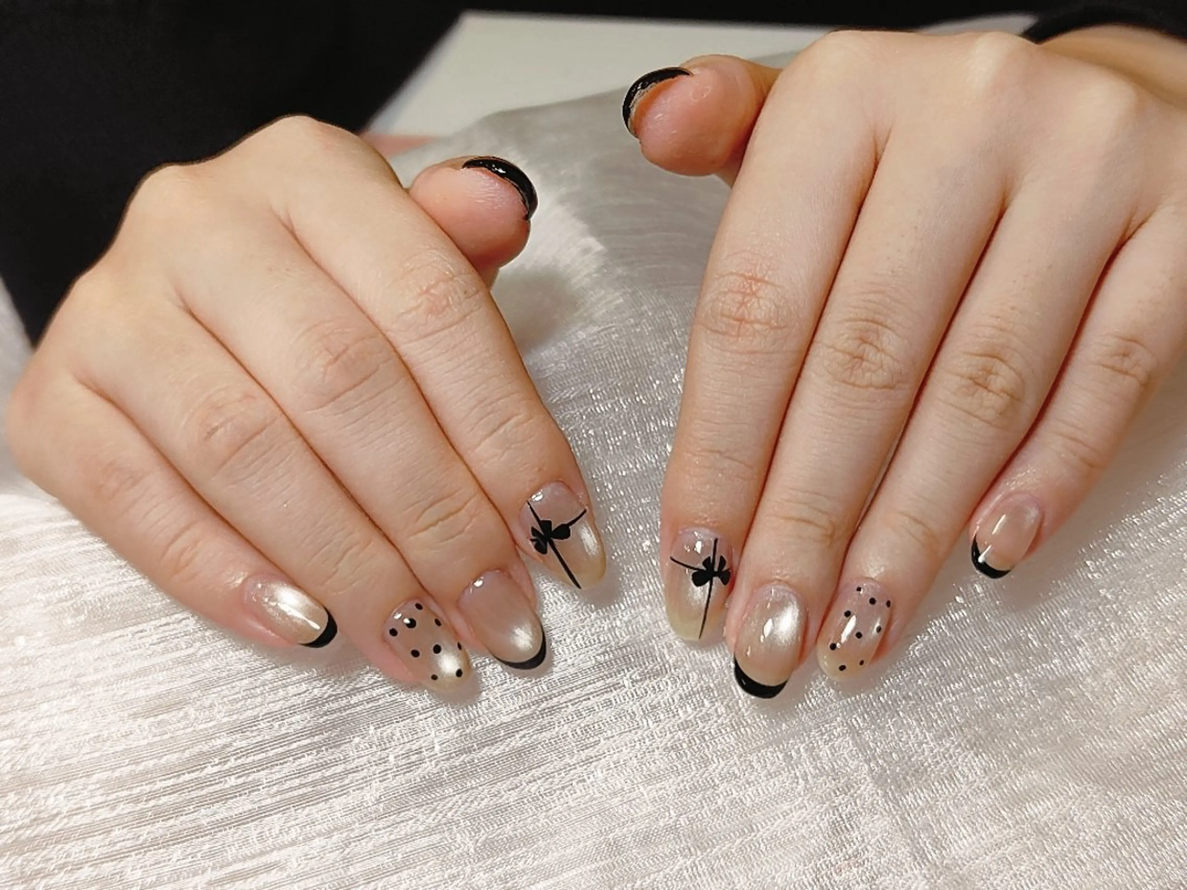 ネイル 成人式 フラッシュネイル フレンチネイル ジェルネイル グラデーション ハンドネイル Lya Nail_ Umikoのネイルデザイン