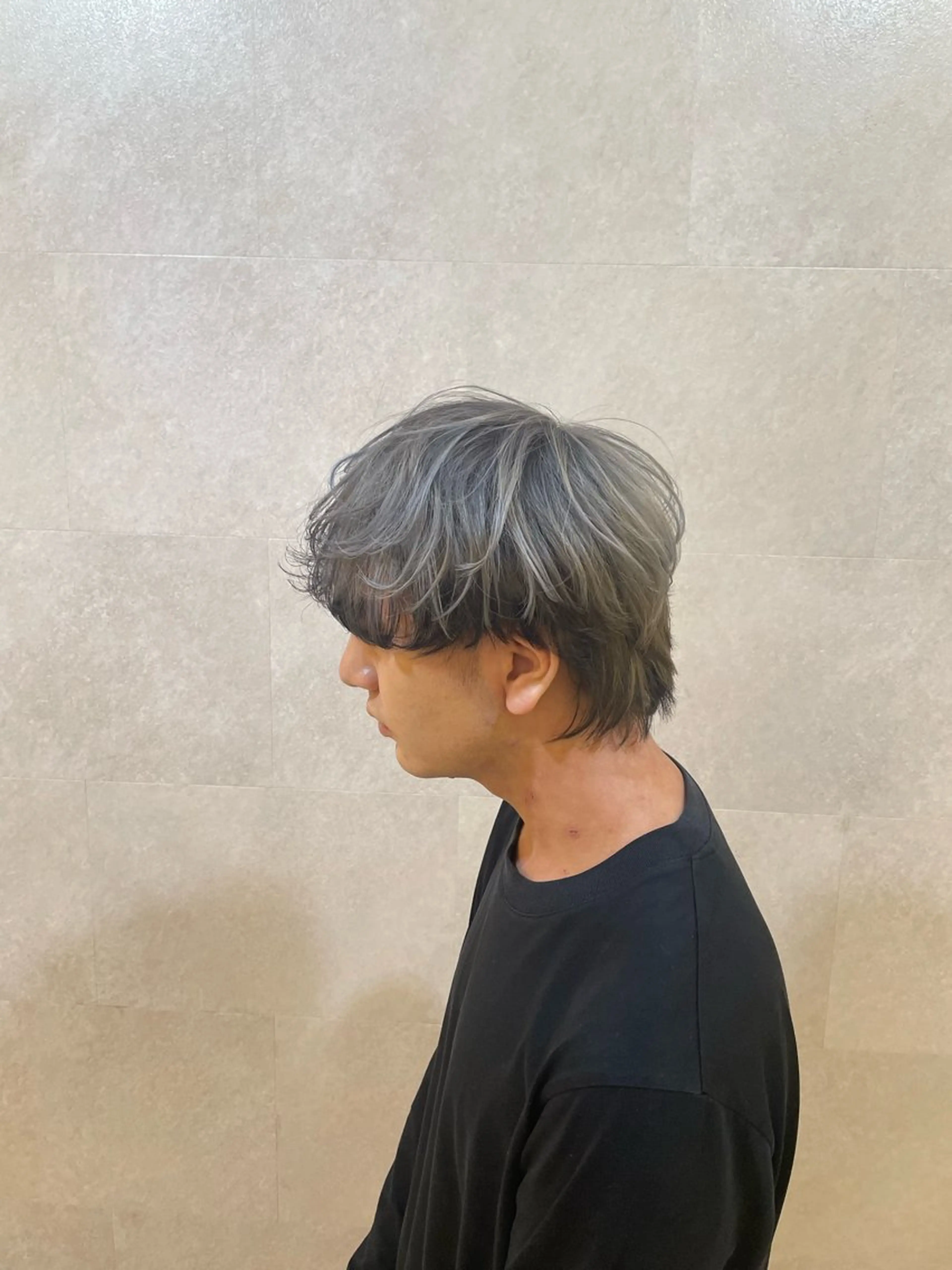 メンズ ヘアカラー 熊田 歩夢のヘアスタイル