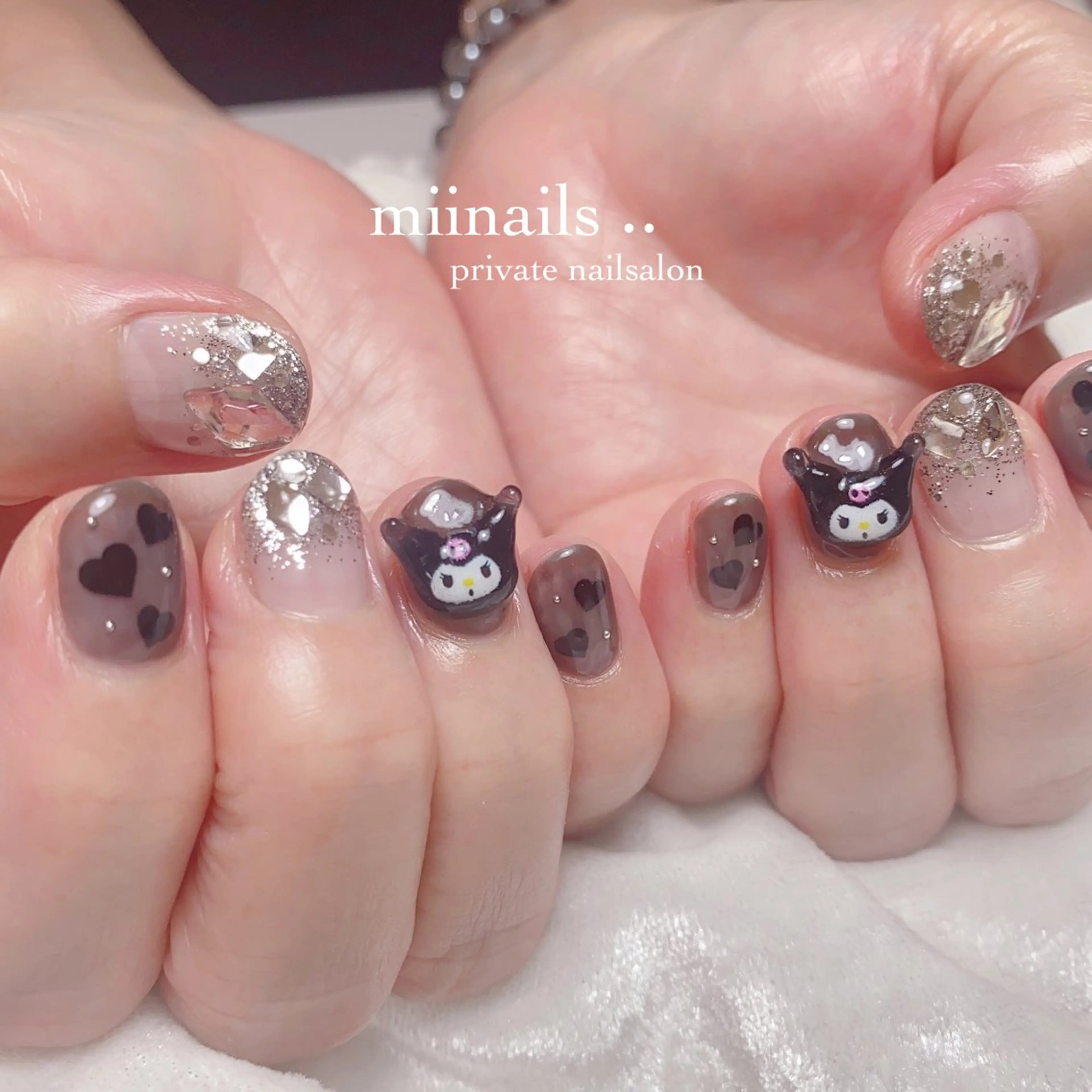 ネイル フレンチネイル 韓国ネイル ワンホンネイル ハンドネイル nailsalon miinailsのネイルデザイン