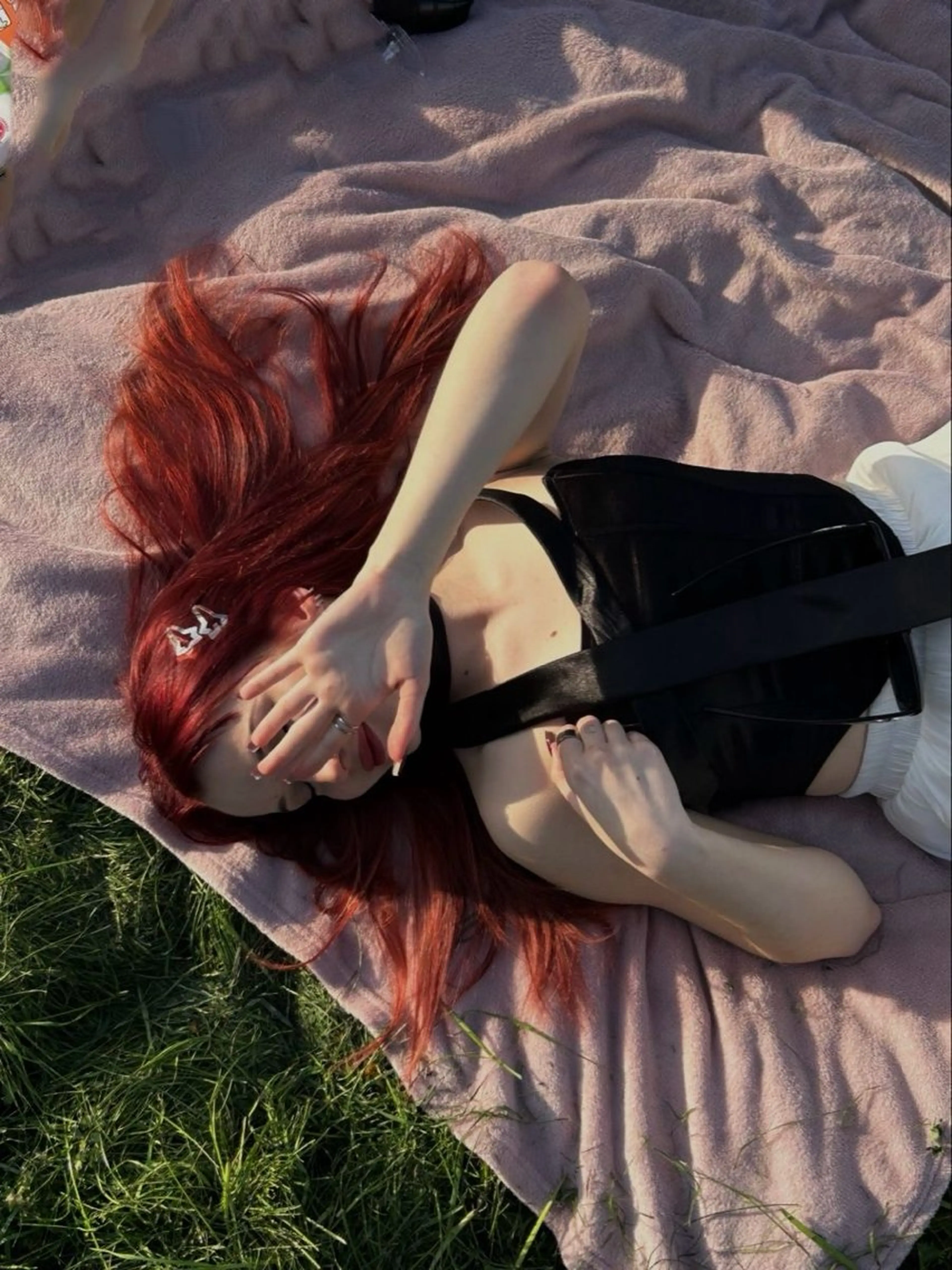 ロング カラー 🥀ワンホン風暖色 カラーRISA🥀のヘアスタイル