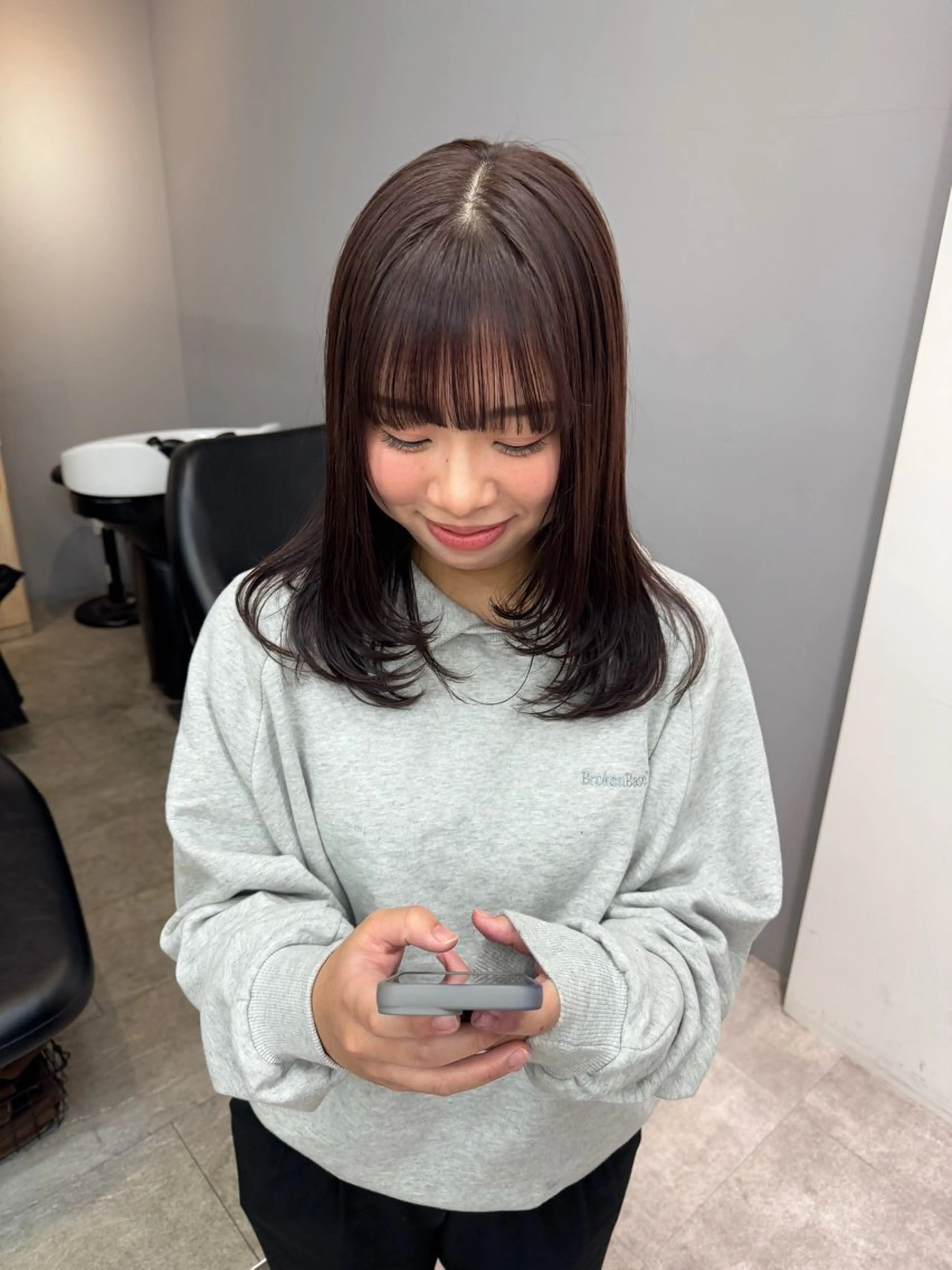 ミディアム カラー ヘアカラー yuka🥕 橿原神宮前のヘアスタイル