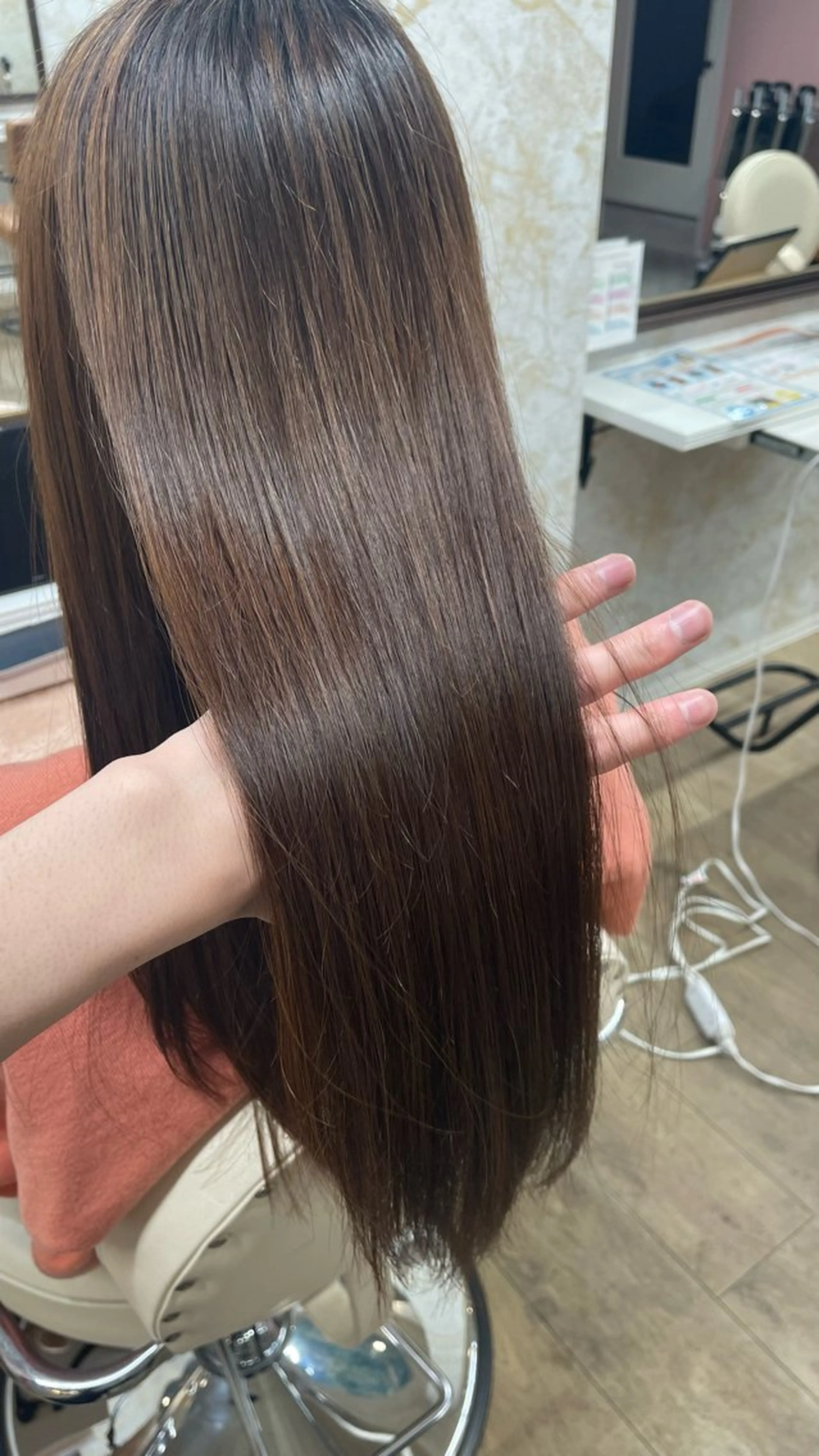 ロング 縮毛矯正 髪質改善特化💫 韓国ヘアAyumuのヘアスタイル