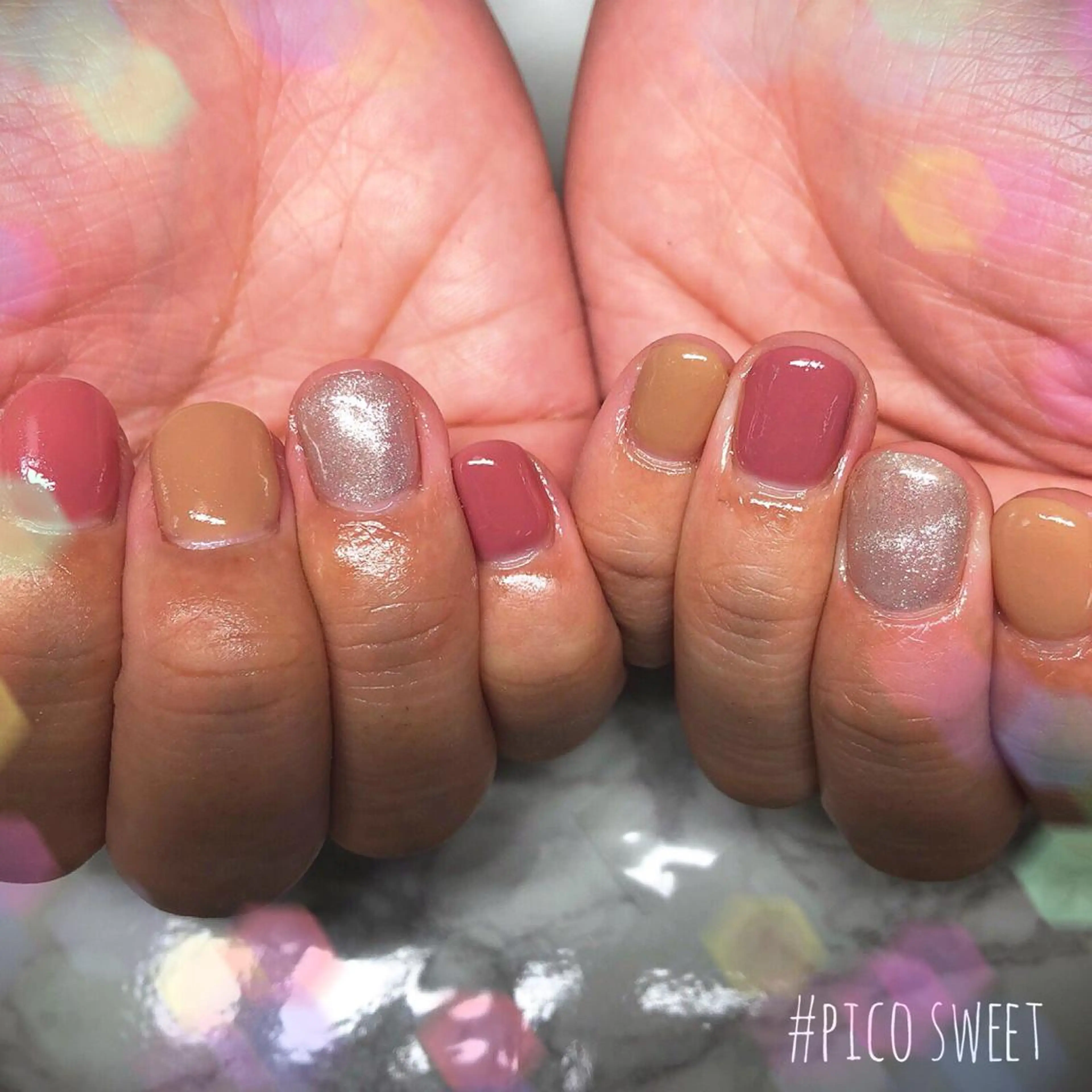 ネイル ワンカラーネイル ピンク ネイルサロン翼所属・ネイルサロン 翼【仙川4分】のネイルデザイン